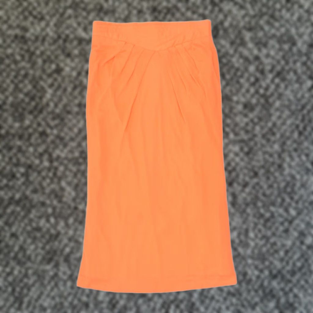 Vintage VINTAGE Womens Maxi Skirt Medium Orange Viscose W28 Size 28" / US 6 / IT 42 - 1 Thumbnail