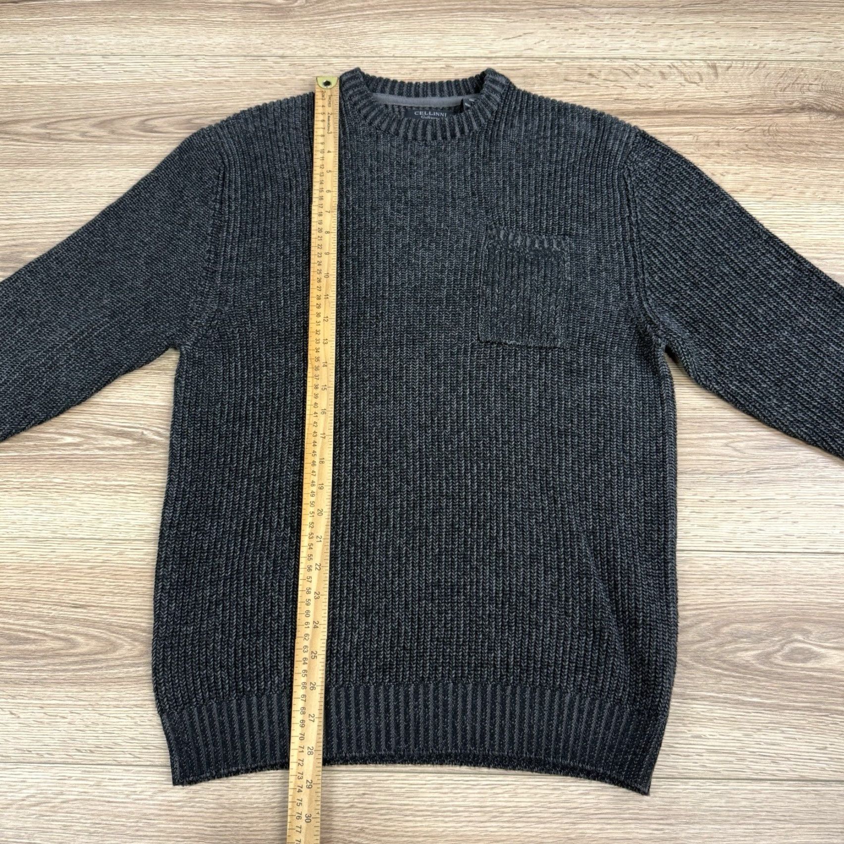 Vintage Cellinni Collection Sweater Pullover Knitted Crew Neck Front Pocket size XL Size US XL / EU 56 / 4 - 3 Thumbnail