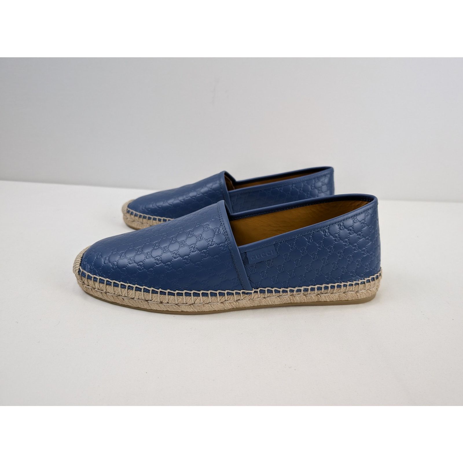 Gucci o1rshd1 Micro shoe Boots in Blue/Beige Size US 12.5 / EU 45-46 - 12 Thumbnail