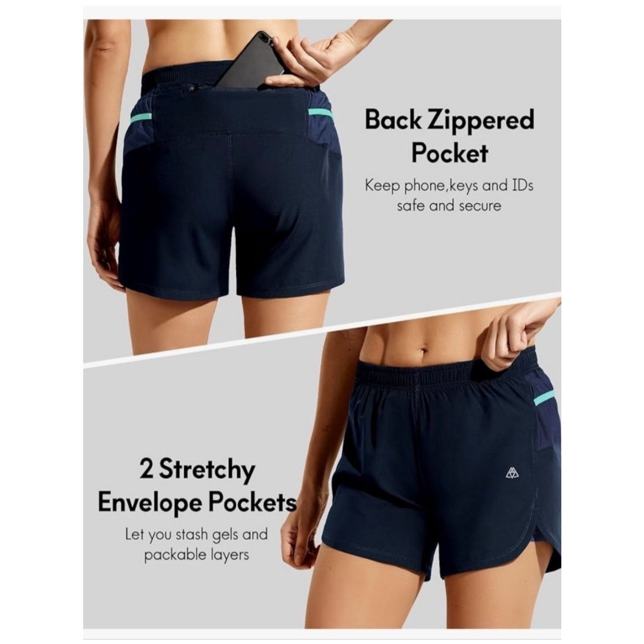 The Unbranded Brand Haimont Running Shorts For Women’s Dark Grey Size Small Size 28" / US 6 / IT 42 - 3 Thumbnail