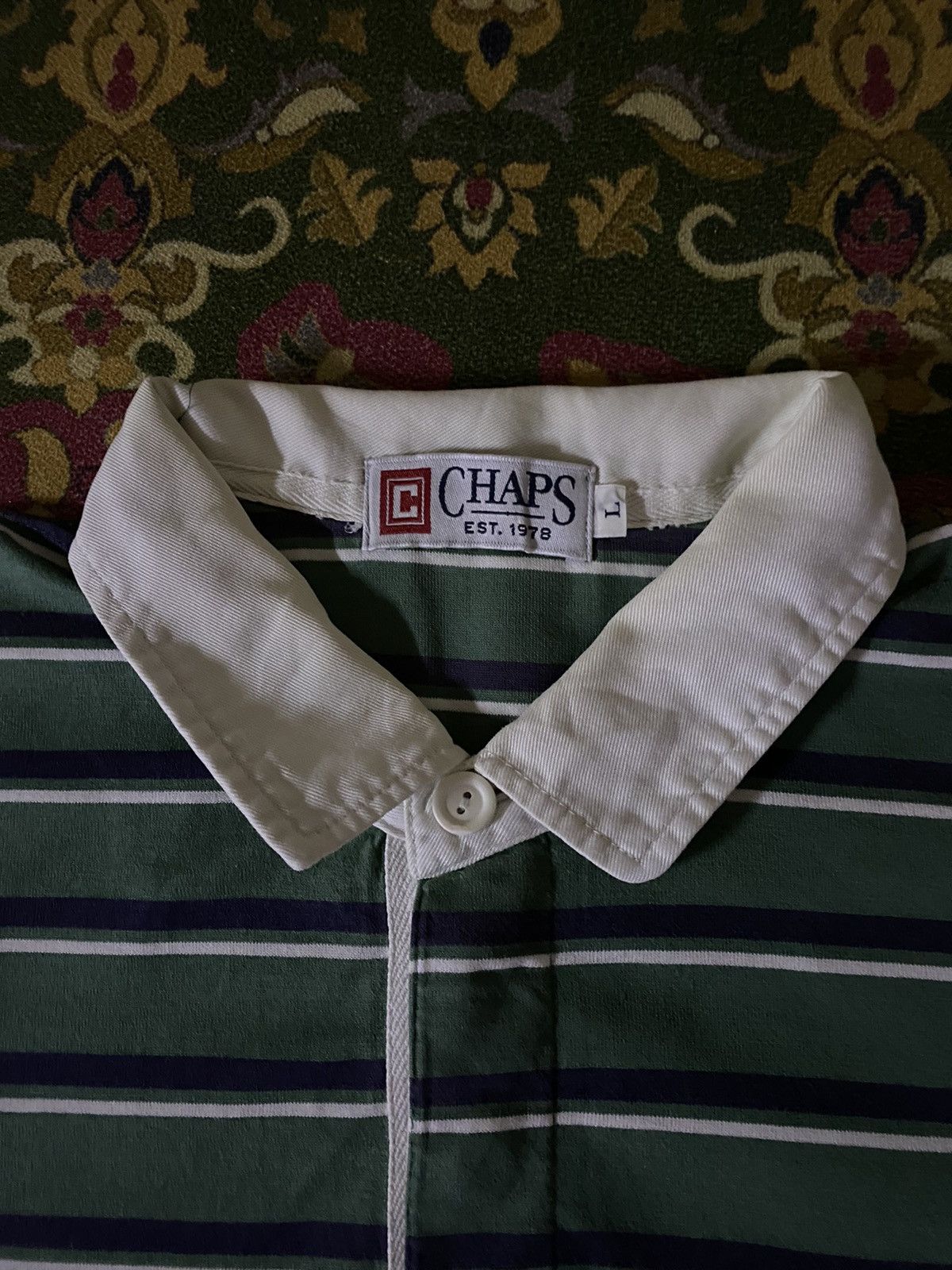 Chaps × Chaps Ralph Lauren Chaph Polo Rugby Triped Long Sleeve T-Shirt Size US M / EU 48-50 / 2 - 5 Thumbnail