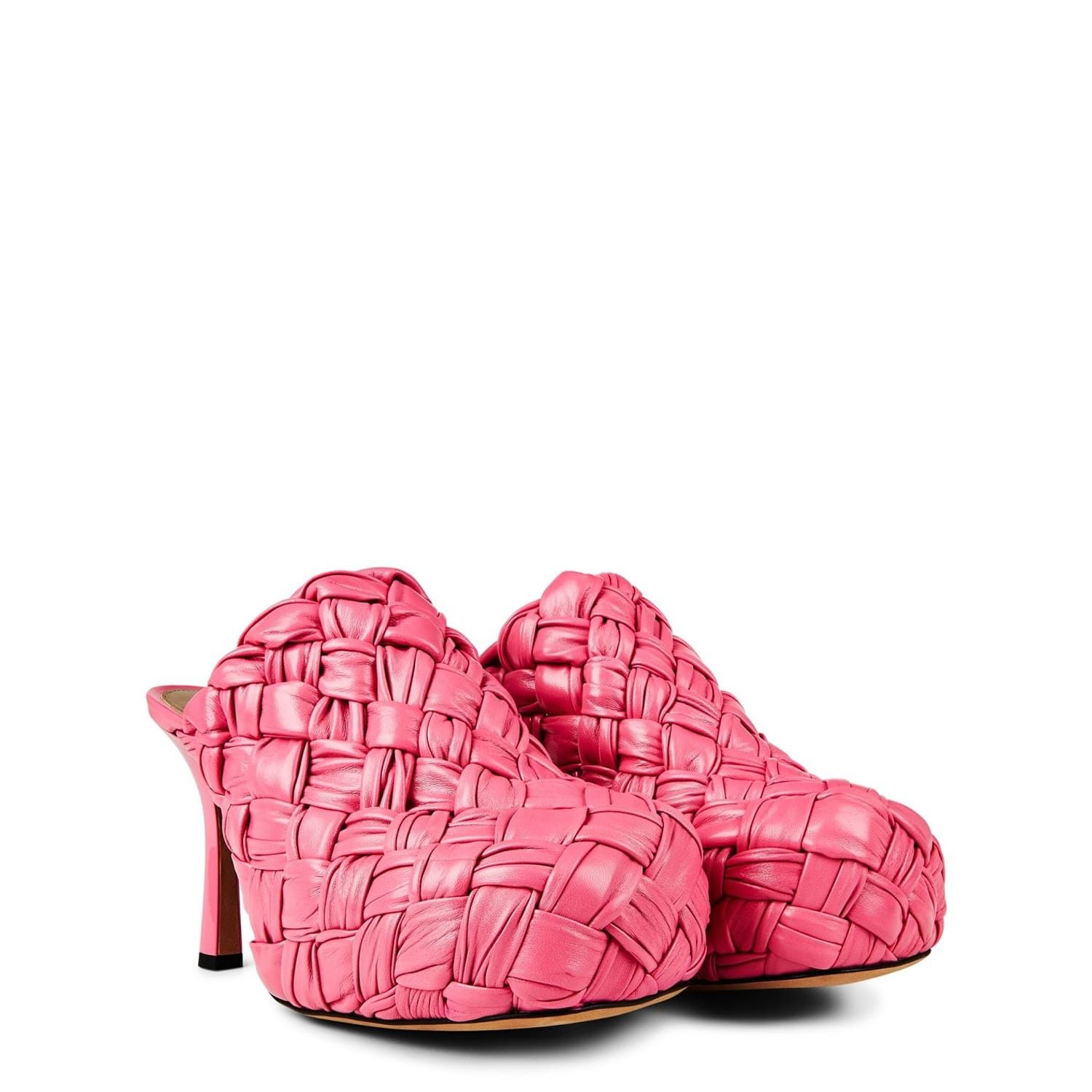Bottega Veneta Bottega Veneta High Heel Stiletto Mules in Pink Size US 5.5 / IT 35.5 - 2 Thumbnail