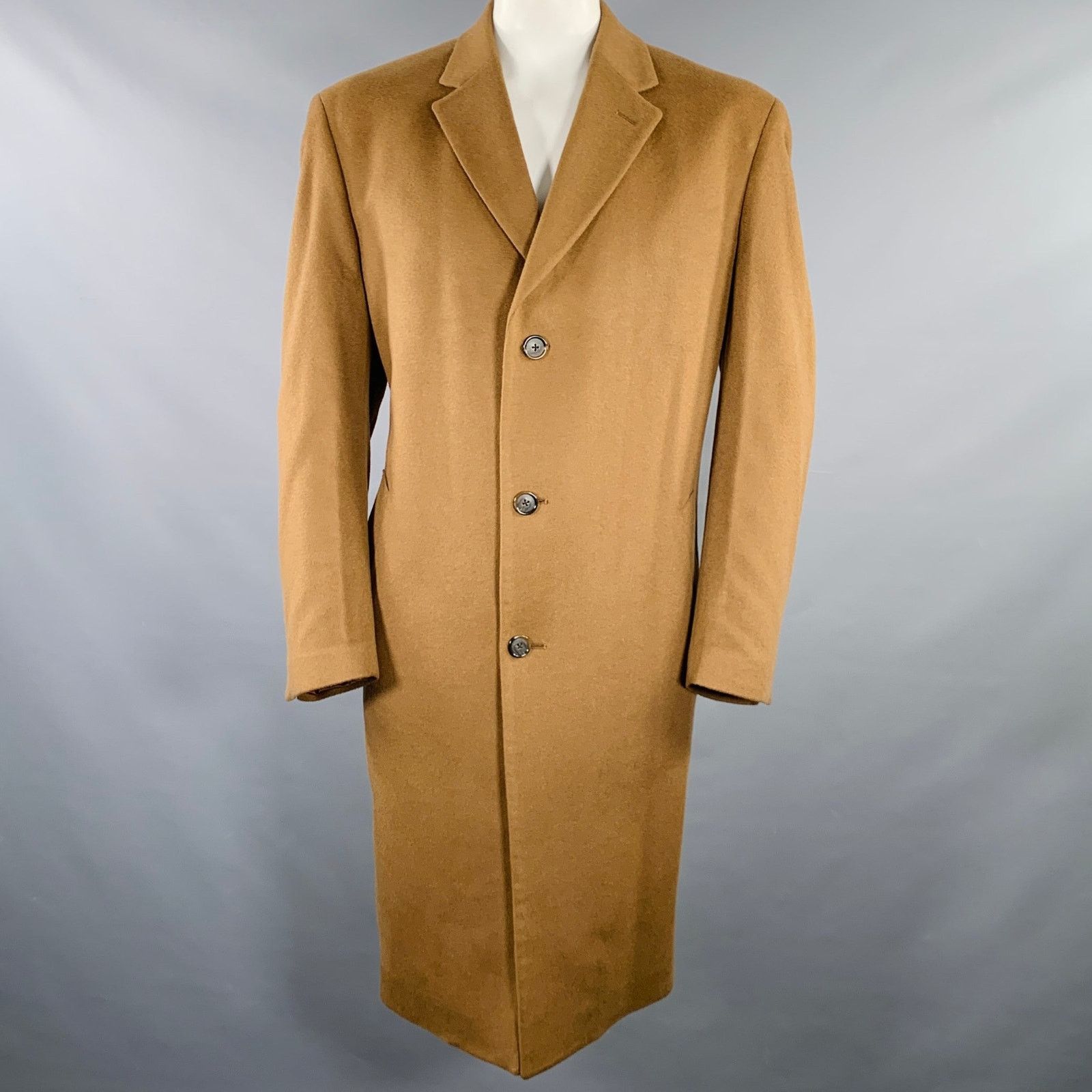 Jos. A. Bank JoS. A. BANK Size 42 Tan Cashmere Single Breasted Coat Size US L / EU 52-54 / 3 - 1 Thumbnail