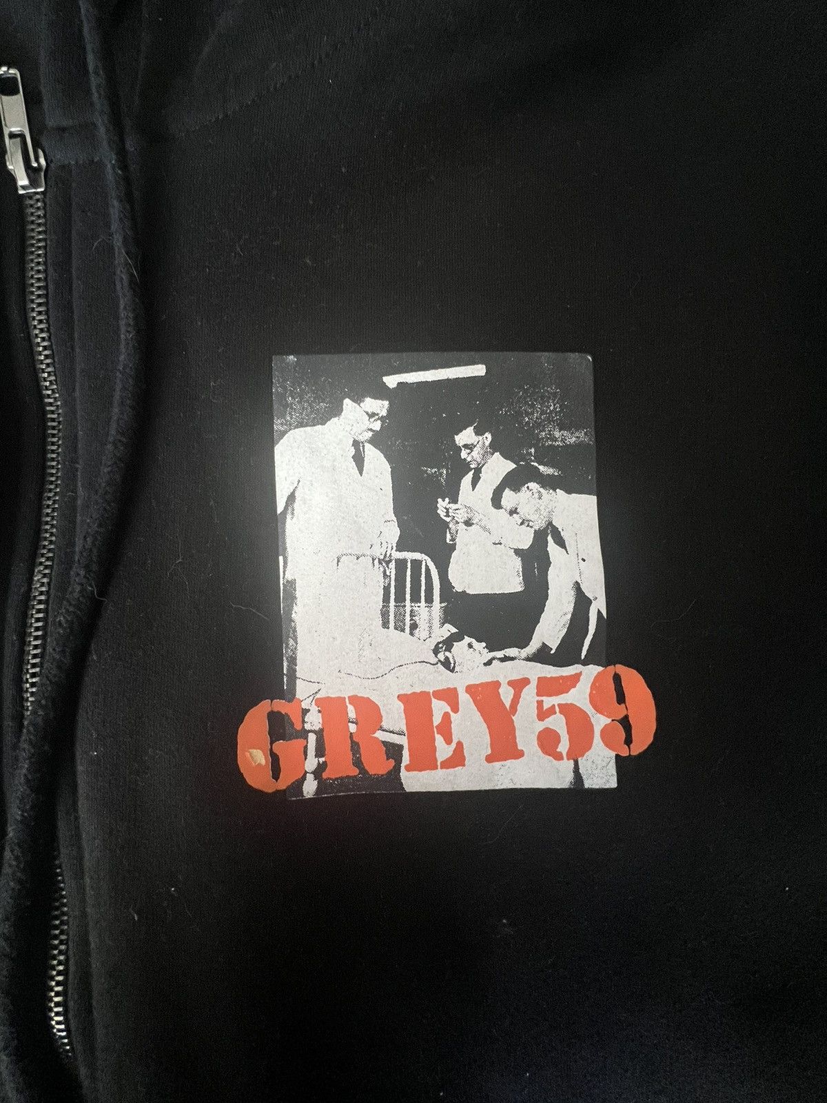 Fuck The Population × G59 Records Grey 59 zip up (black) Size US L / EU 52-54 / 3 - 4 Thumbnail