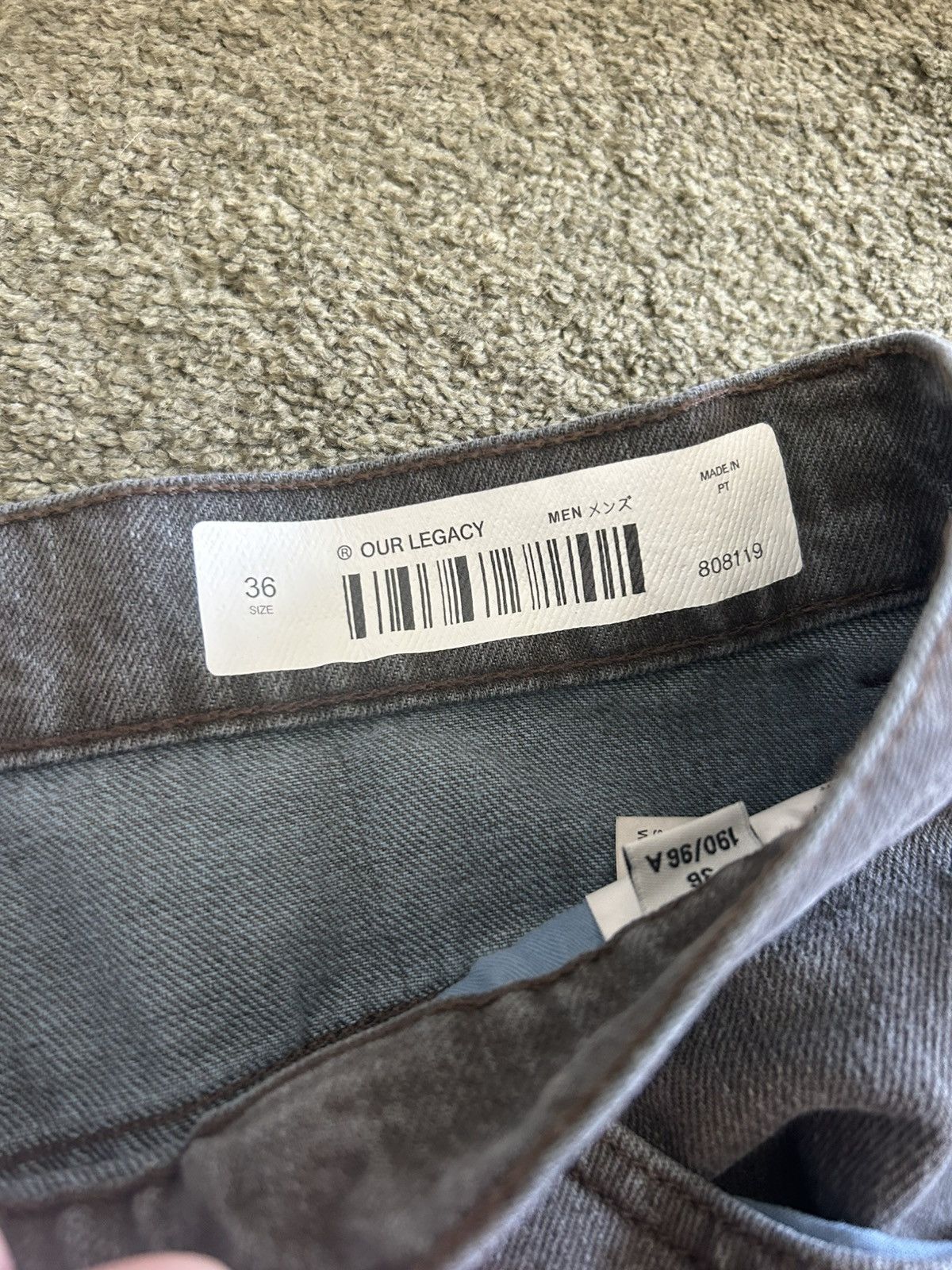 Our Legacy Our Legacy Vast Cut Denim in Aluminum tint Size US 36 / EU 52 - 4 Thumbnail