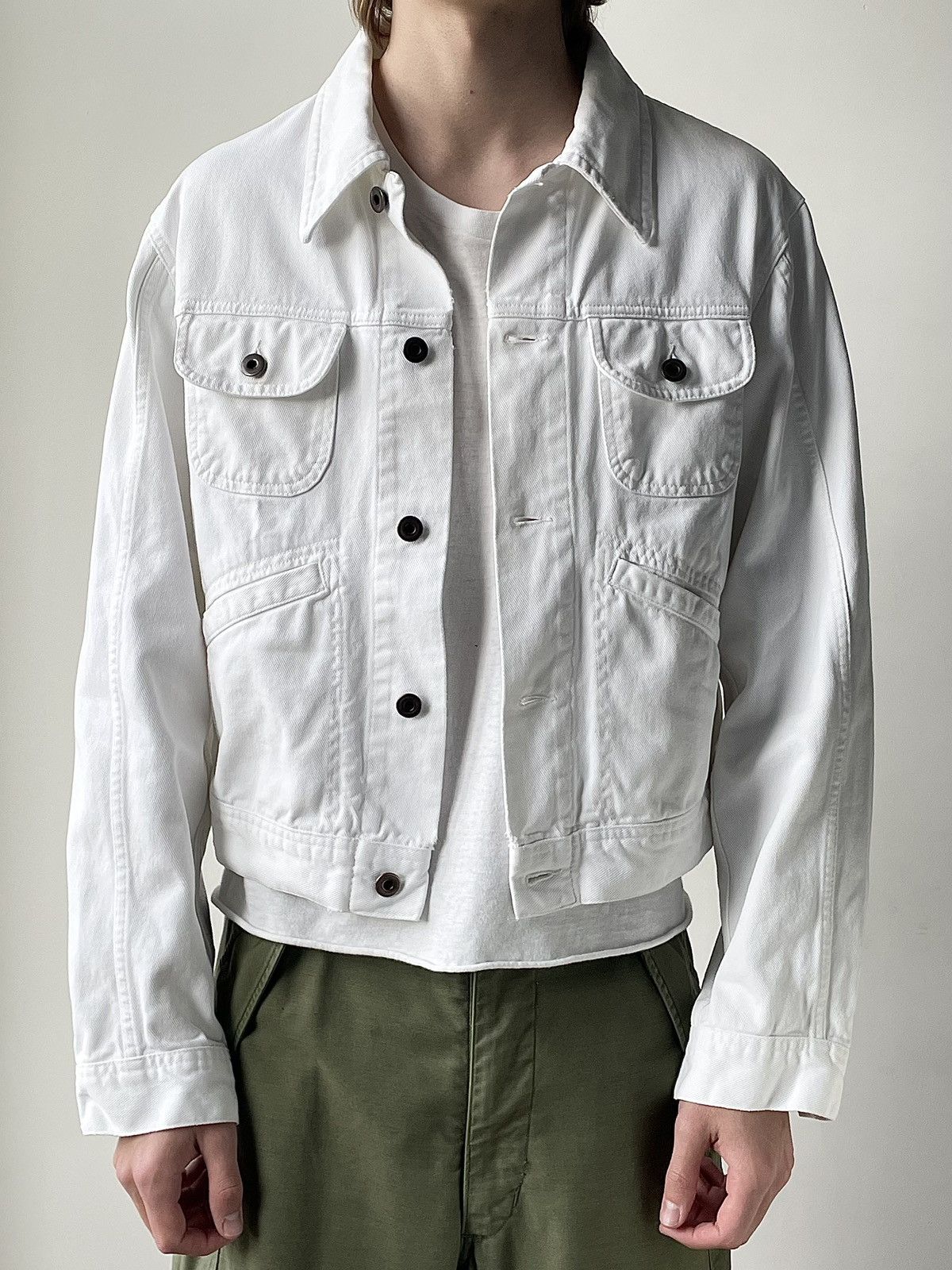 miumiu white denim jacket ［M］