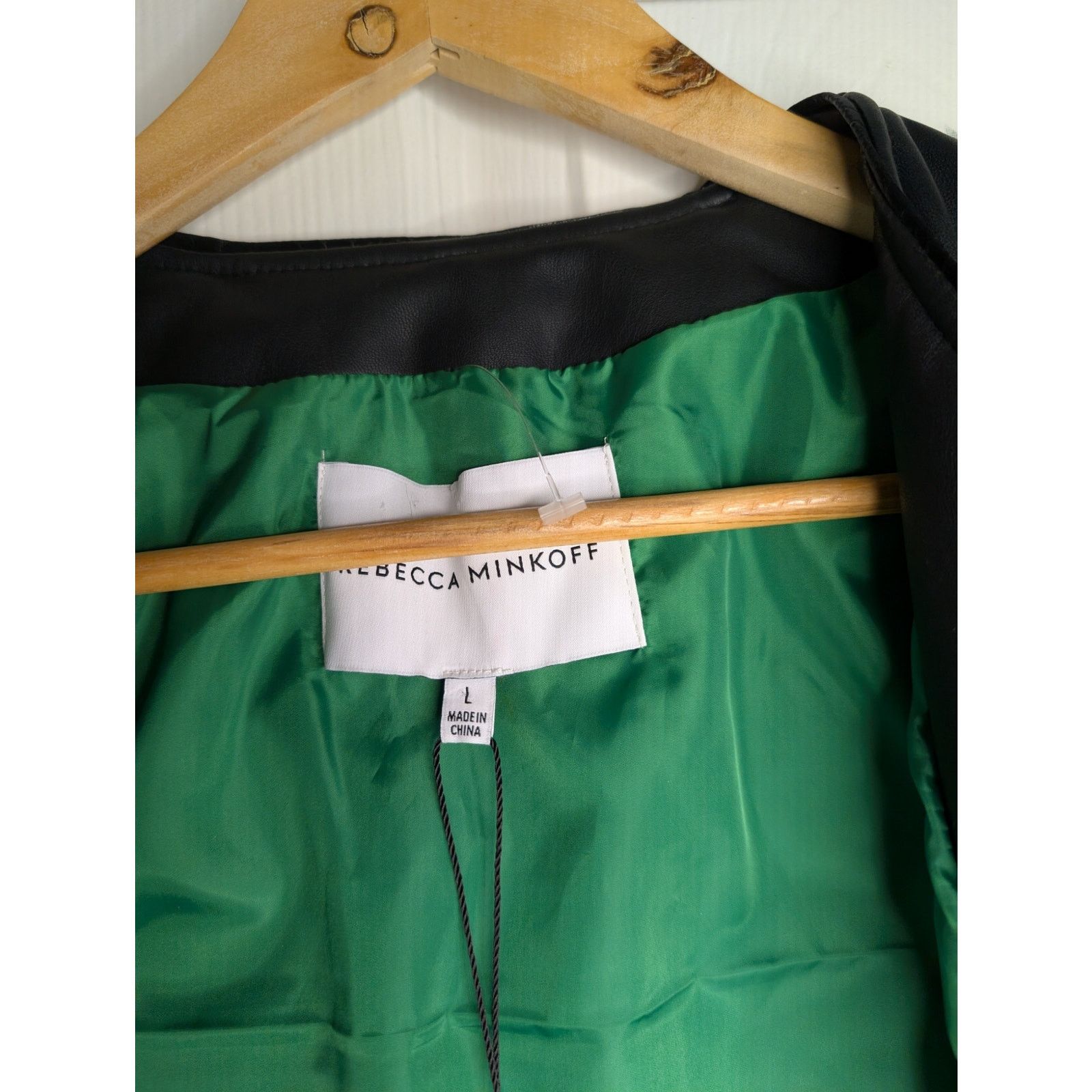 Rebecca Minkoff Rebecca Minkoff Faux Leather Black Quilted Racer Jacket Size L / US 10 / IT 46 - 8 Thumbnail
