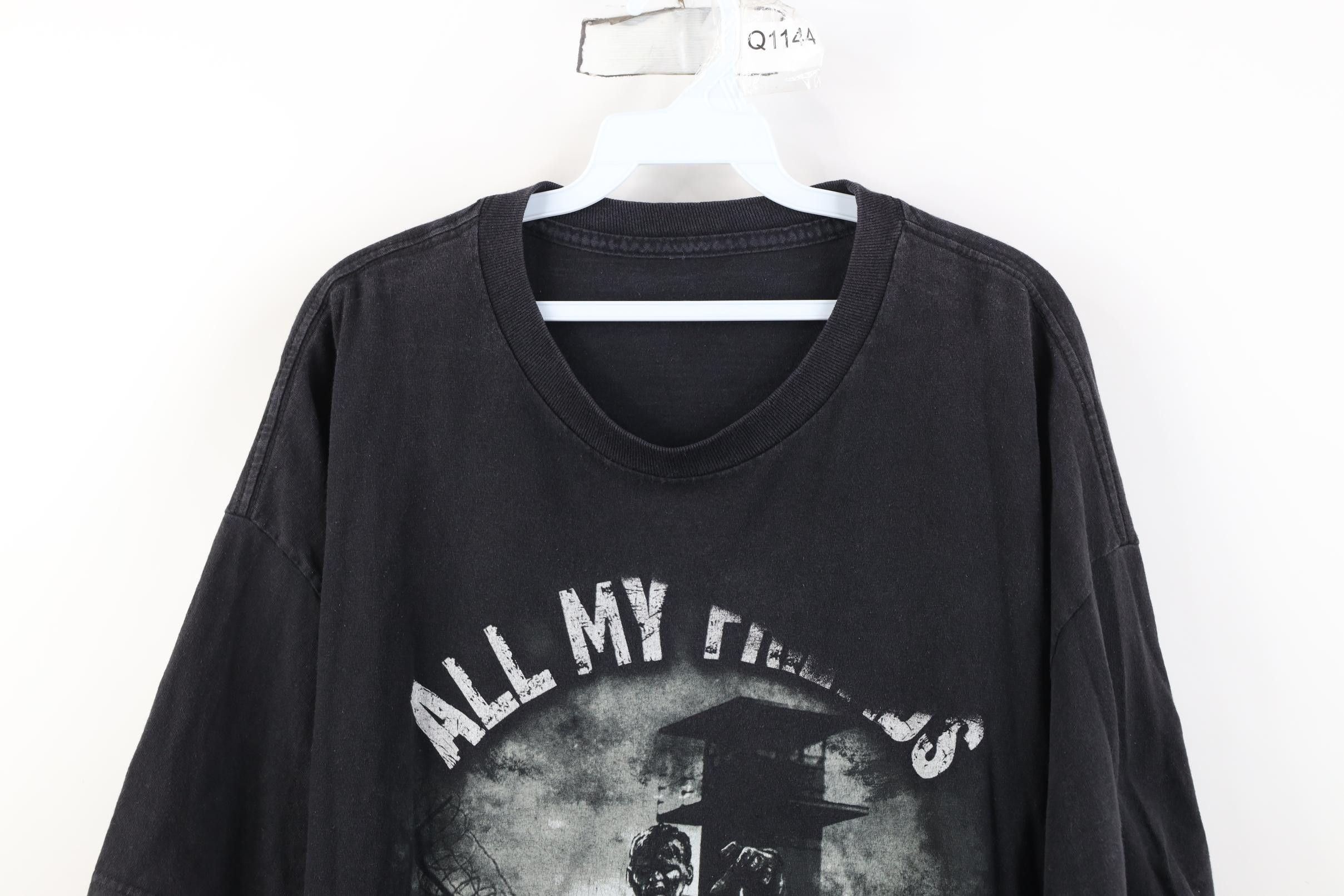 Vintage Vintage Y2K The Walking Dead Walkers Zombie T-Shirt Black Size US XXL / EU 58 / 5 - 2 Thumbnail