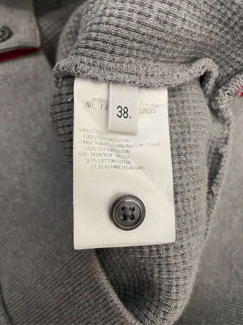 Thom Browne Thom Browne Size 38 Gray four-striped waffe round-neck swe Size US XXS / EU 40 - 6 Thumbnail