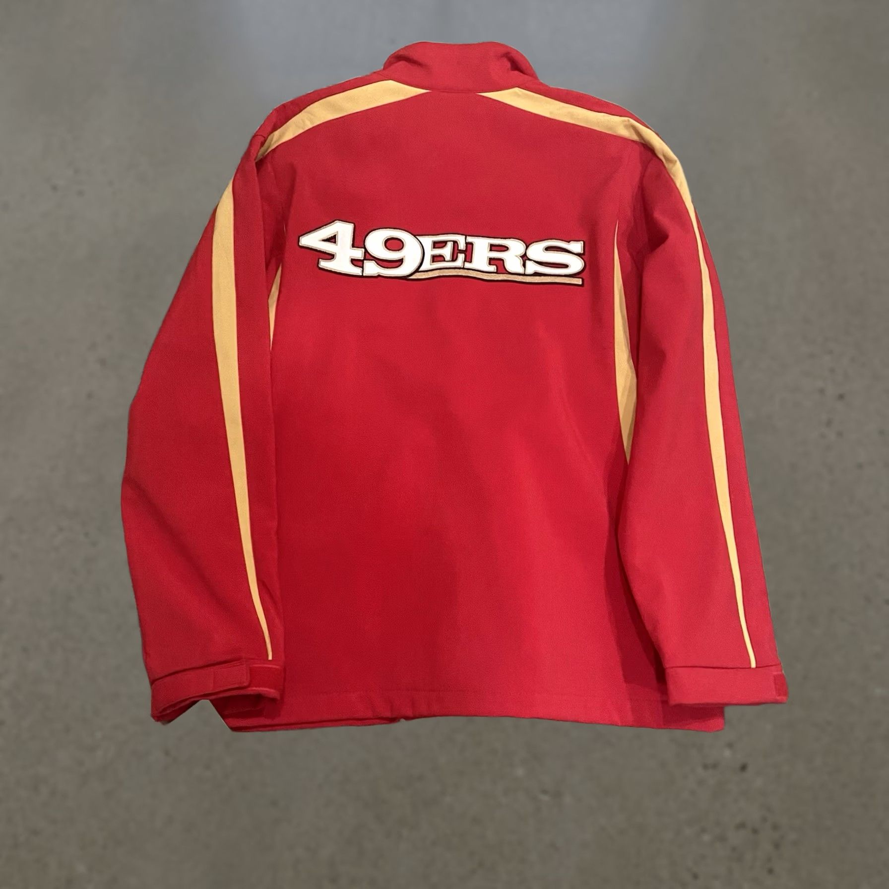 Layer 8 VINTAGE San Francisco 49ers MENS Jacket Water Resistant 3 Layer Soft Shell NWT Red L Mens Boys Womens Size US L / EU 52-54 / 3 - 1 Thumbnail