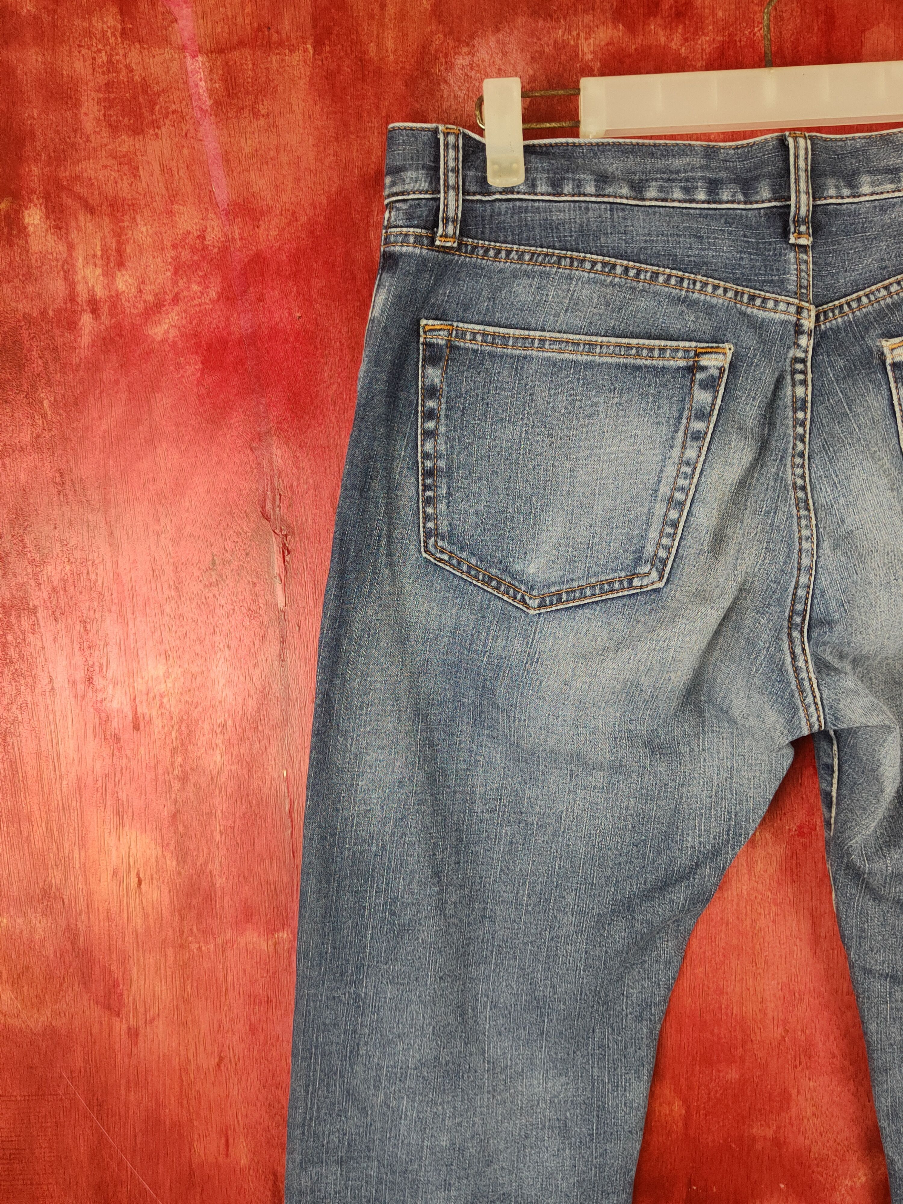 Japanese Brand Uniqlo Blue japan faded jeans Denim Pants #S1372 Size US 32 / EU 48 - 9 Thumbnail
