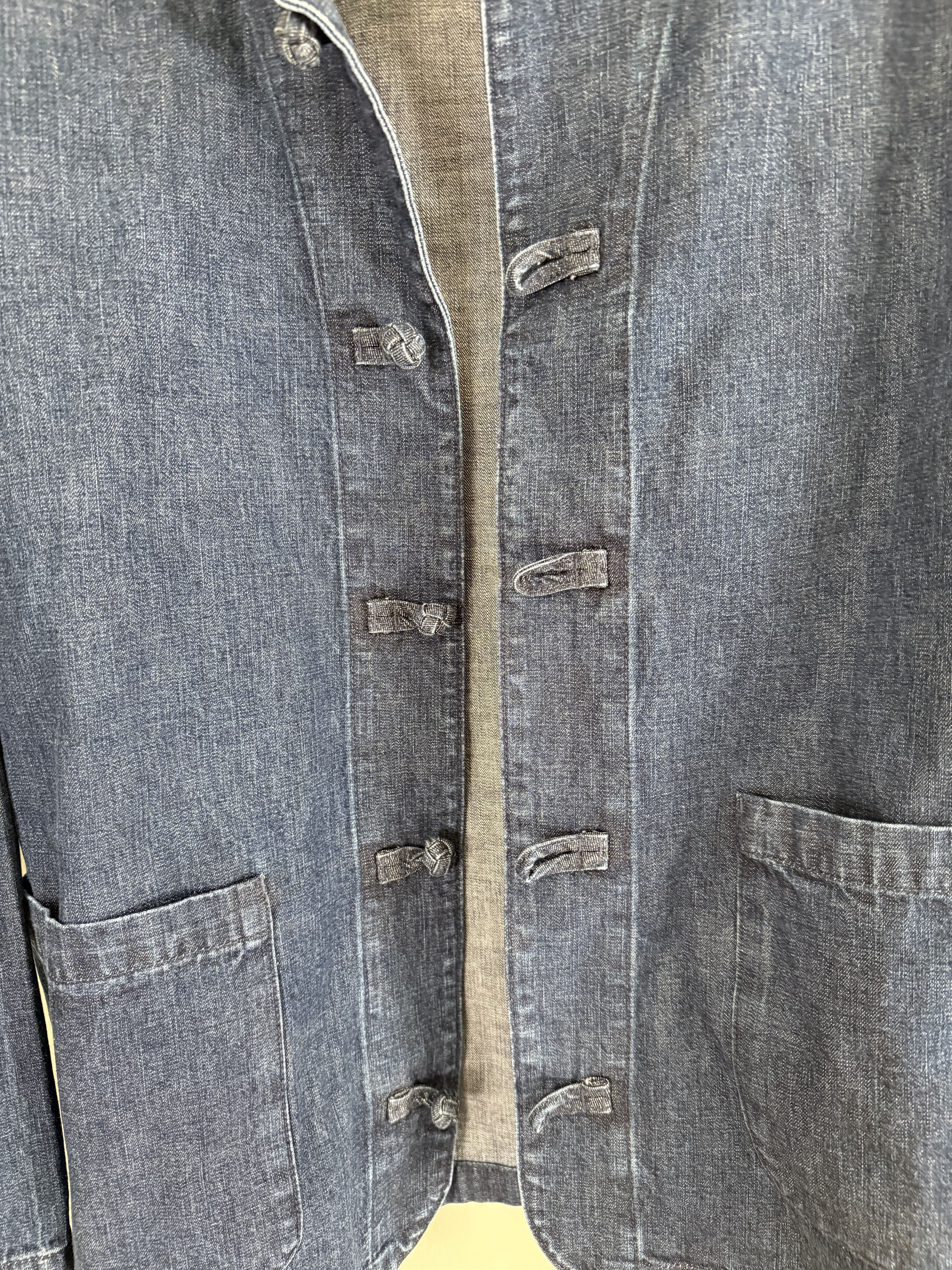 Aime Leon Dore Aime leon dore Collarband denim jacket Navy size LARGE Size US L / EU 52-54 / 3 - 2 Thumbnail