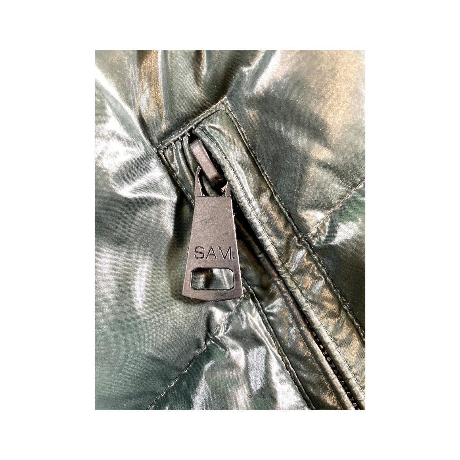 SAM. Sams (Women's) Dark Green Puffer Coat Size L / US 10 / IT 46 - 4 Thumbnail