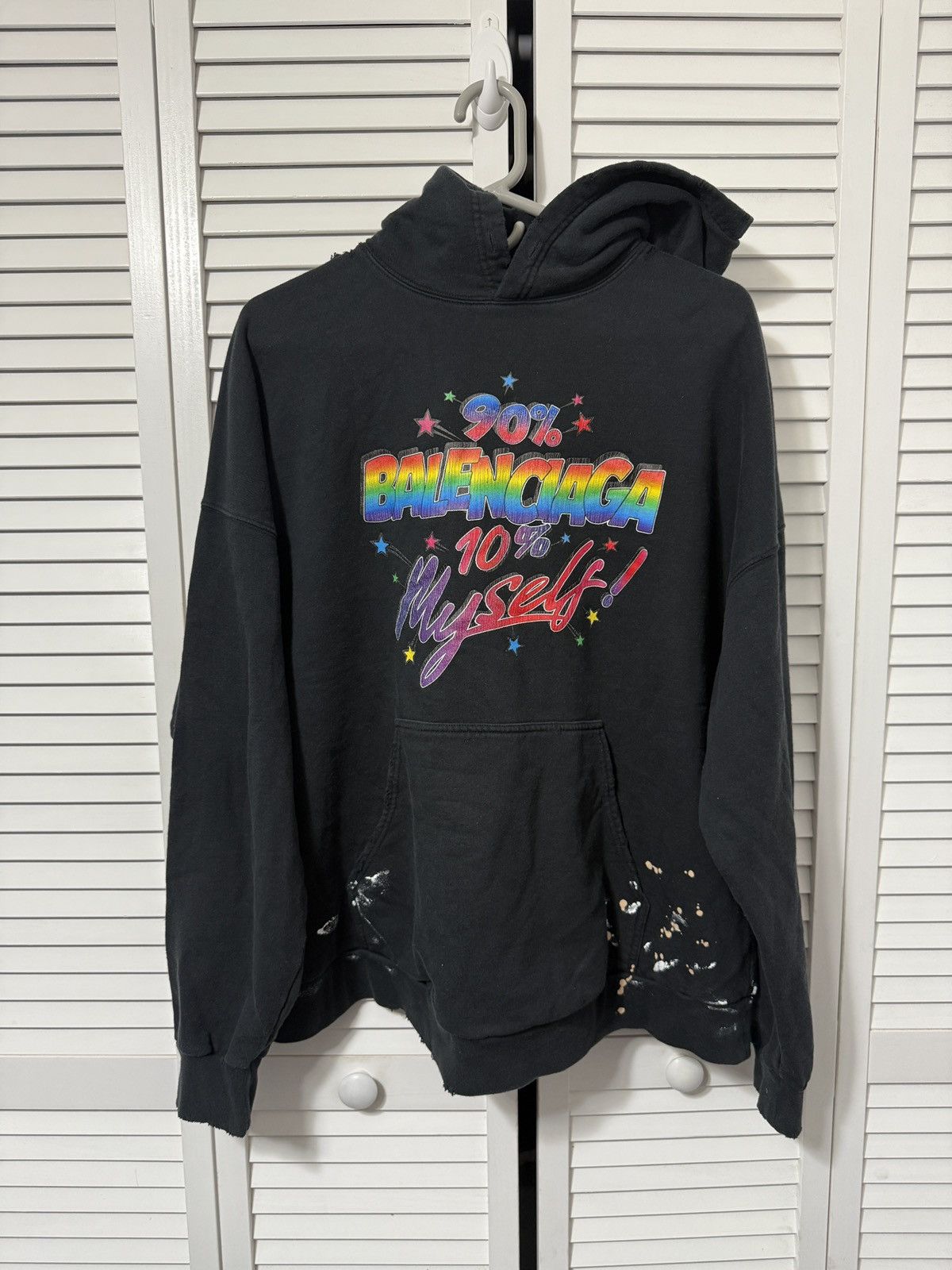 Balenciaga 90/10 Hoodie Black Size US M / EU 48-50 / 2 - 1 Thumbnail