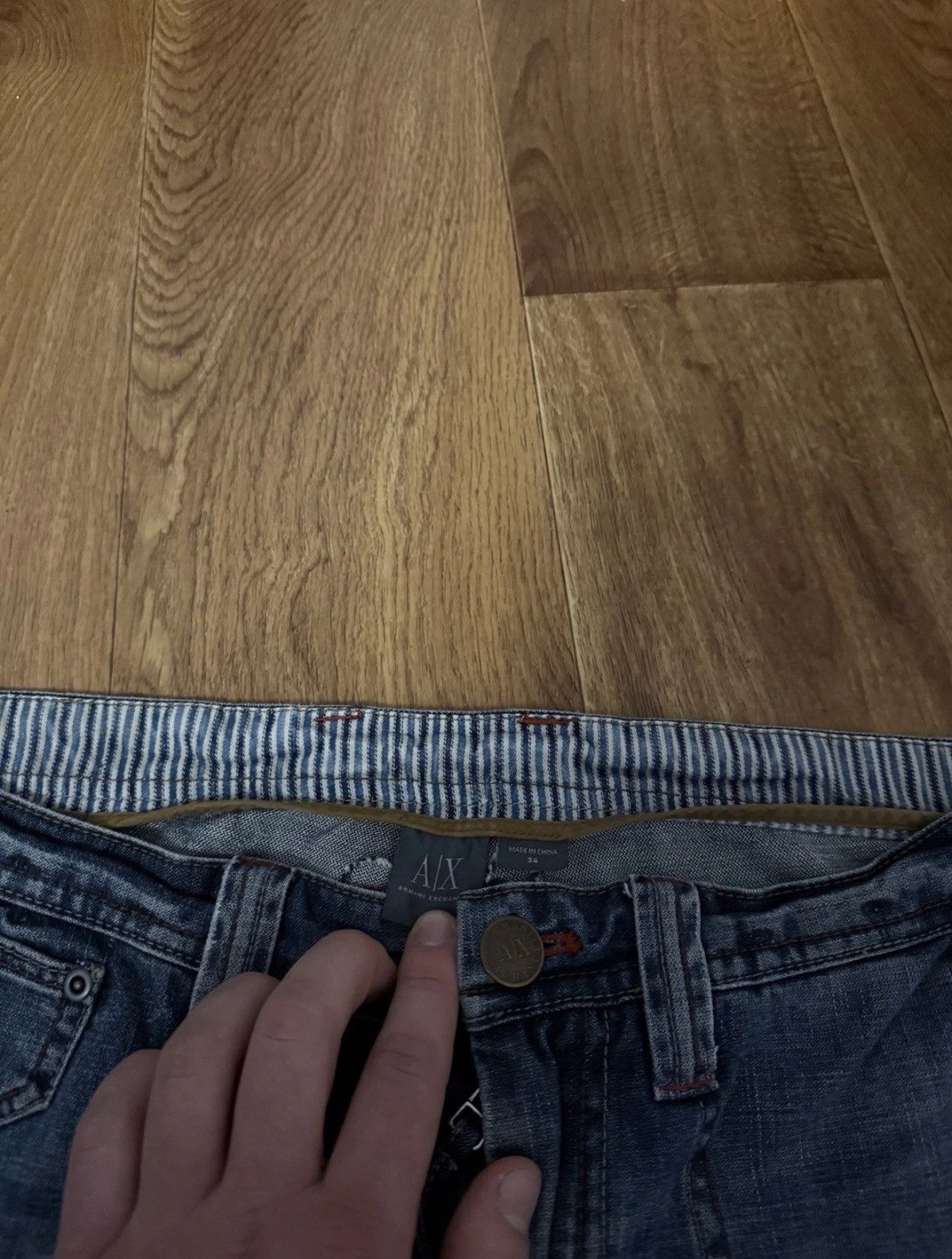 Armani Exchange Vintage 00`s Armani Exchange Jeans Y2K 6 Pocket Design Cargo Size US 34 / EU 50 - 5 Thumbnail