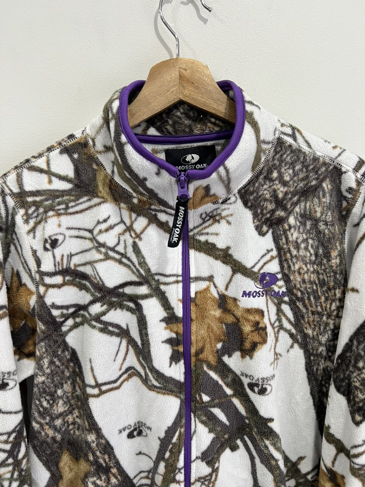 Mossy Oaks Vintage Womens Mossy Oaks Camo Real Tree Fleece Zip Sweater Size XL / US 12-14 / IT 48-50 - 2 Thumbnail