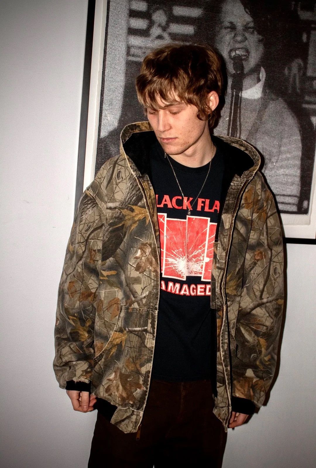 Vintage 🚭 CLASSIC 🚭 CARHARTT THRASHED REALTREE HOODED WORK JACKET Size US XL / EU 56 / 4 - 2 Thumbnail