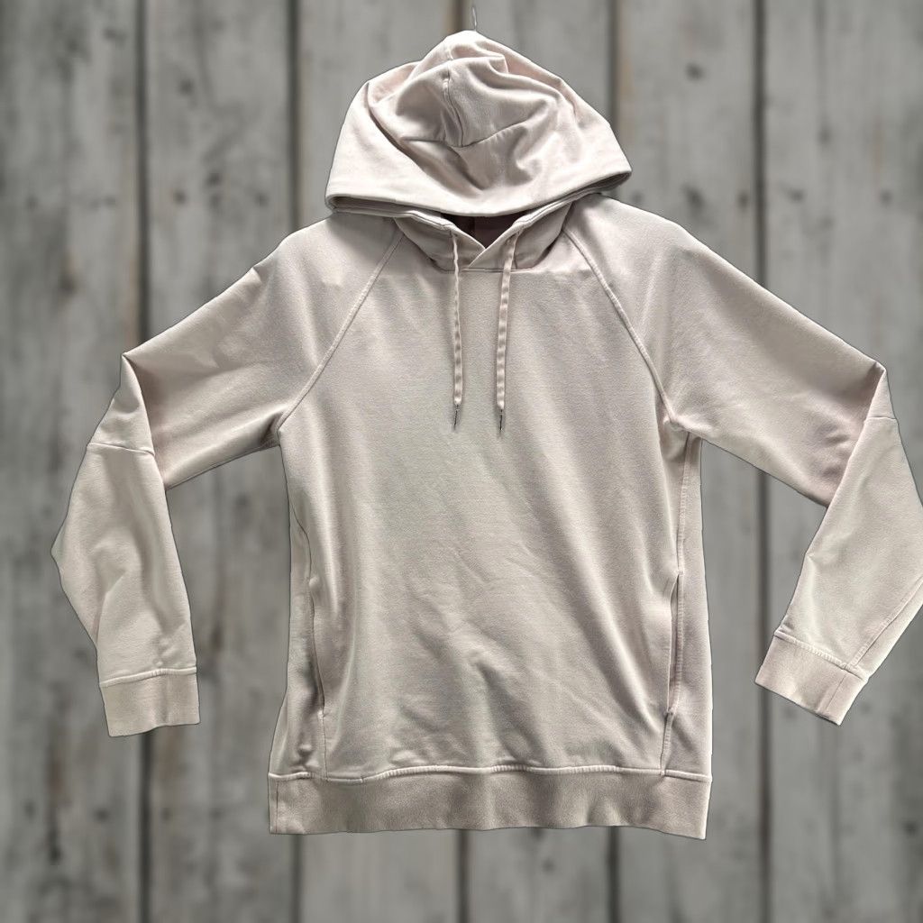 Lululemon Lululemon Hoodie Womens Small Beige Raglan Pockets Logo Pullover Sweatshirt Crew Neck Size S / US 4 / IT 40 - 1 Thumbnail