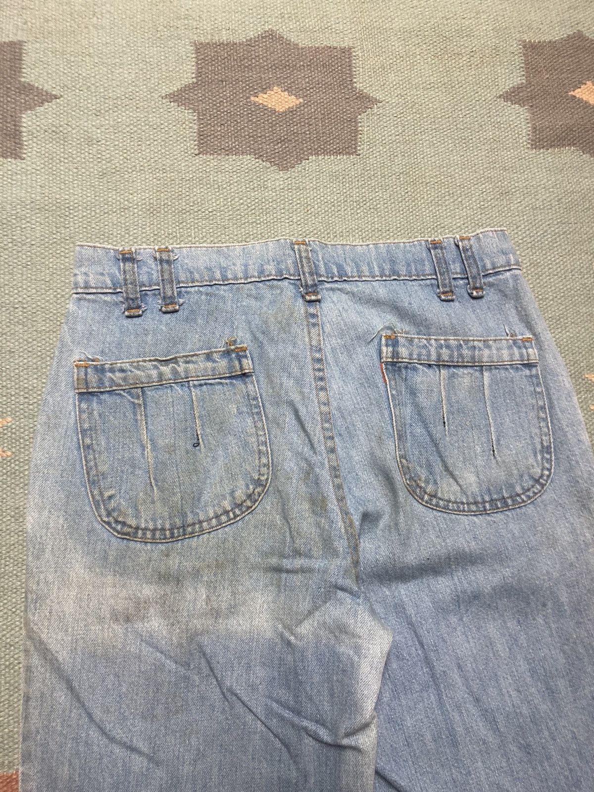 Levi's × Vintage 70s Levi’s jeans orange tab flare leg bell bottom fade 28x29 Size 28" / US 6 / IT 42 - 3 Thumbnail