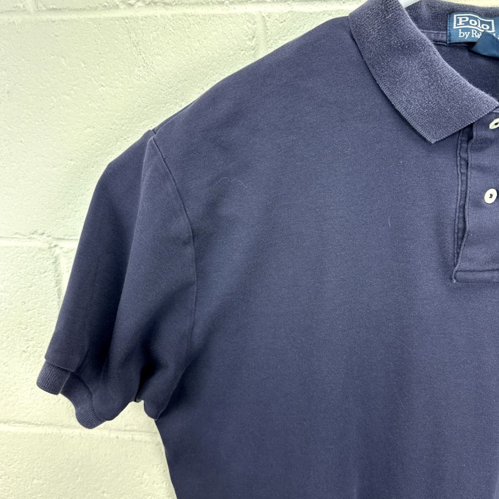 Polo Ralph Lauren VINTAGE Polo Ralph Lauren Polo Shirt Mens XL Blue Pique Pony Logo 90s Hong Kong Size US XL / EU 56 / 4 - 4 Thumbnail
