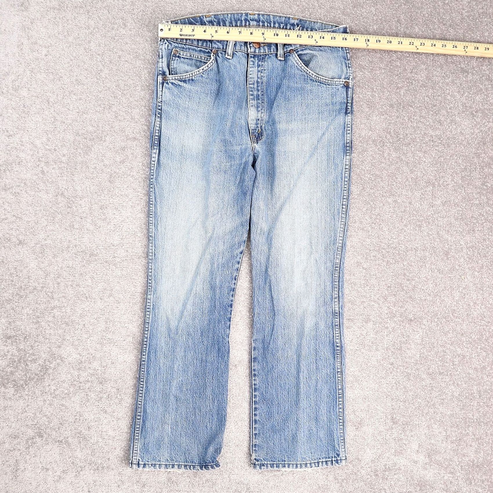 Denime VINTAGE DEE CEE Jeans Made in USA 32x26 Medium Wash Wide Leg Denim Size US 32 / EU 48 - 4 Thumbnail