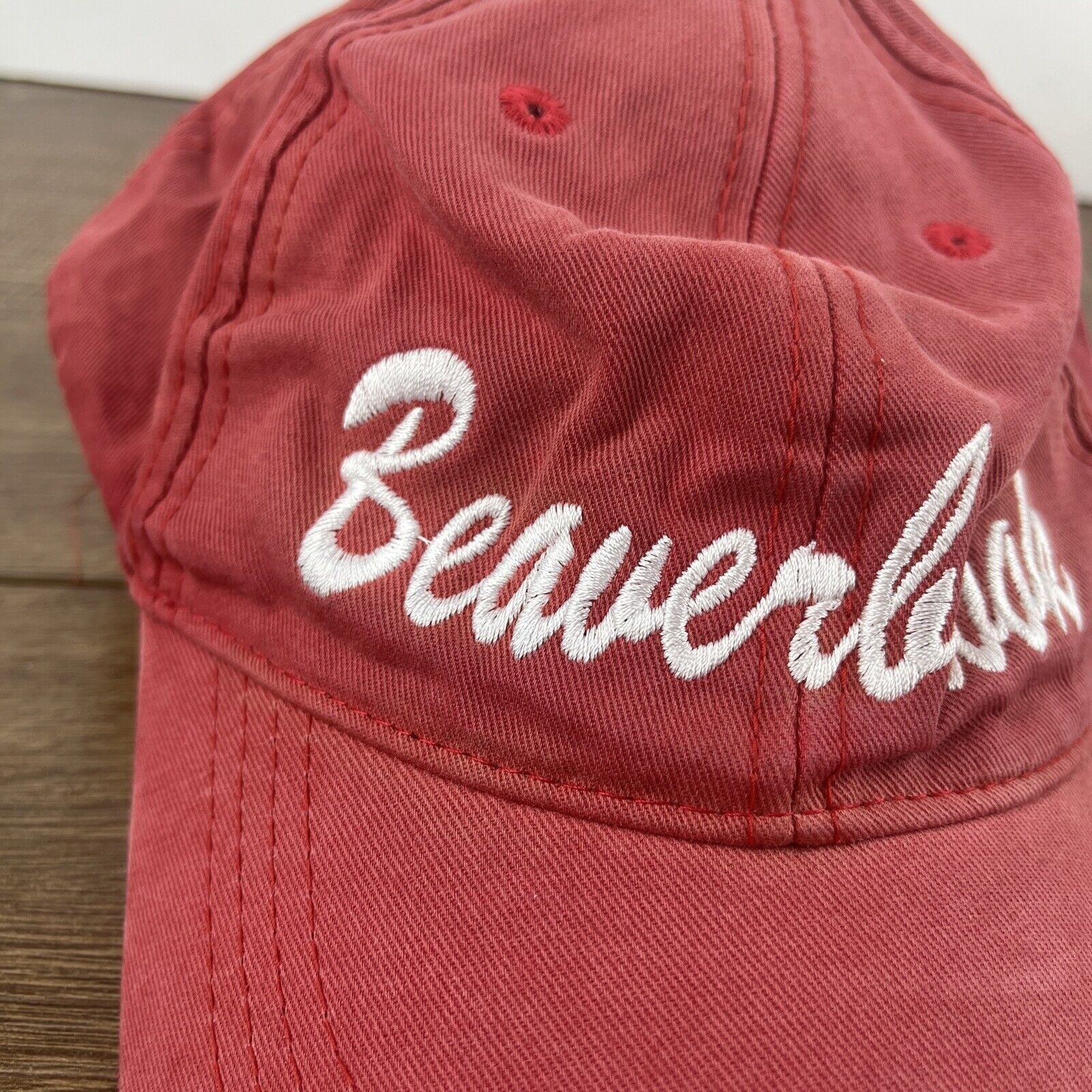 Other Beauerbrook Hat Red Hat Adjustable Adult Size Hat Cap Size ONE SIZE - 5 Thumbnail