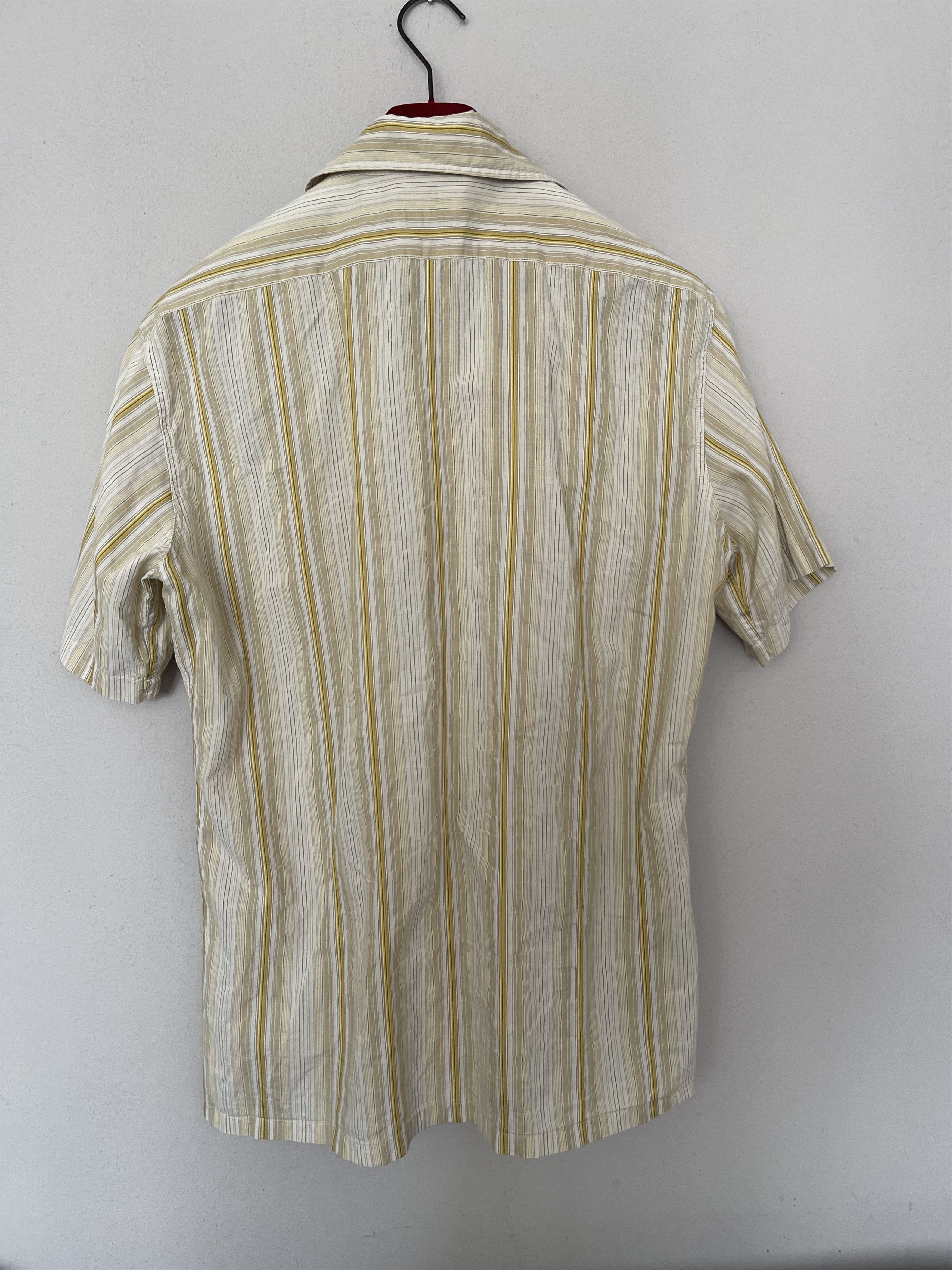 Dries Van Noten Light Summer Shirt Yellow-beige striped Size US M / EU 48-50 / 2 - 5 Thumbnail