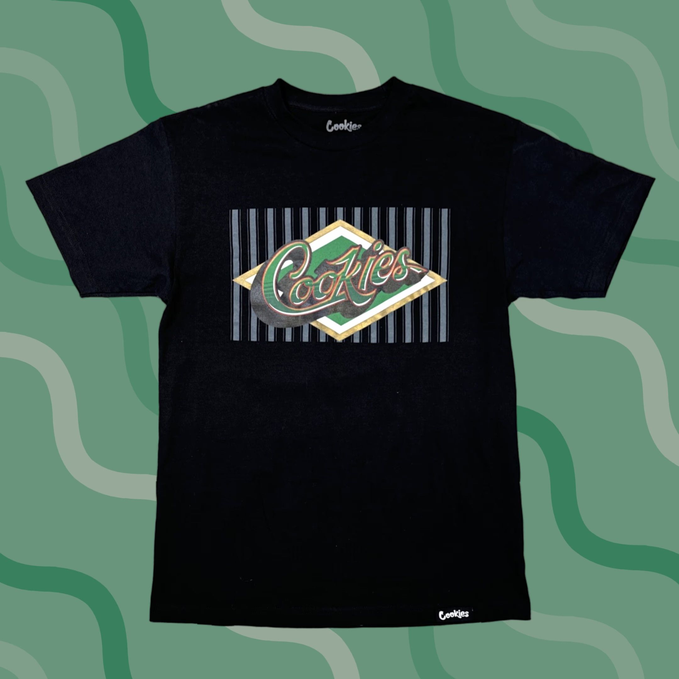 Vintage Cookies shirt Mens M Black Baseball logo graphic Weed dispensary smoking Size US M / EU 48-50 / 2 - 1 Thumbnail