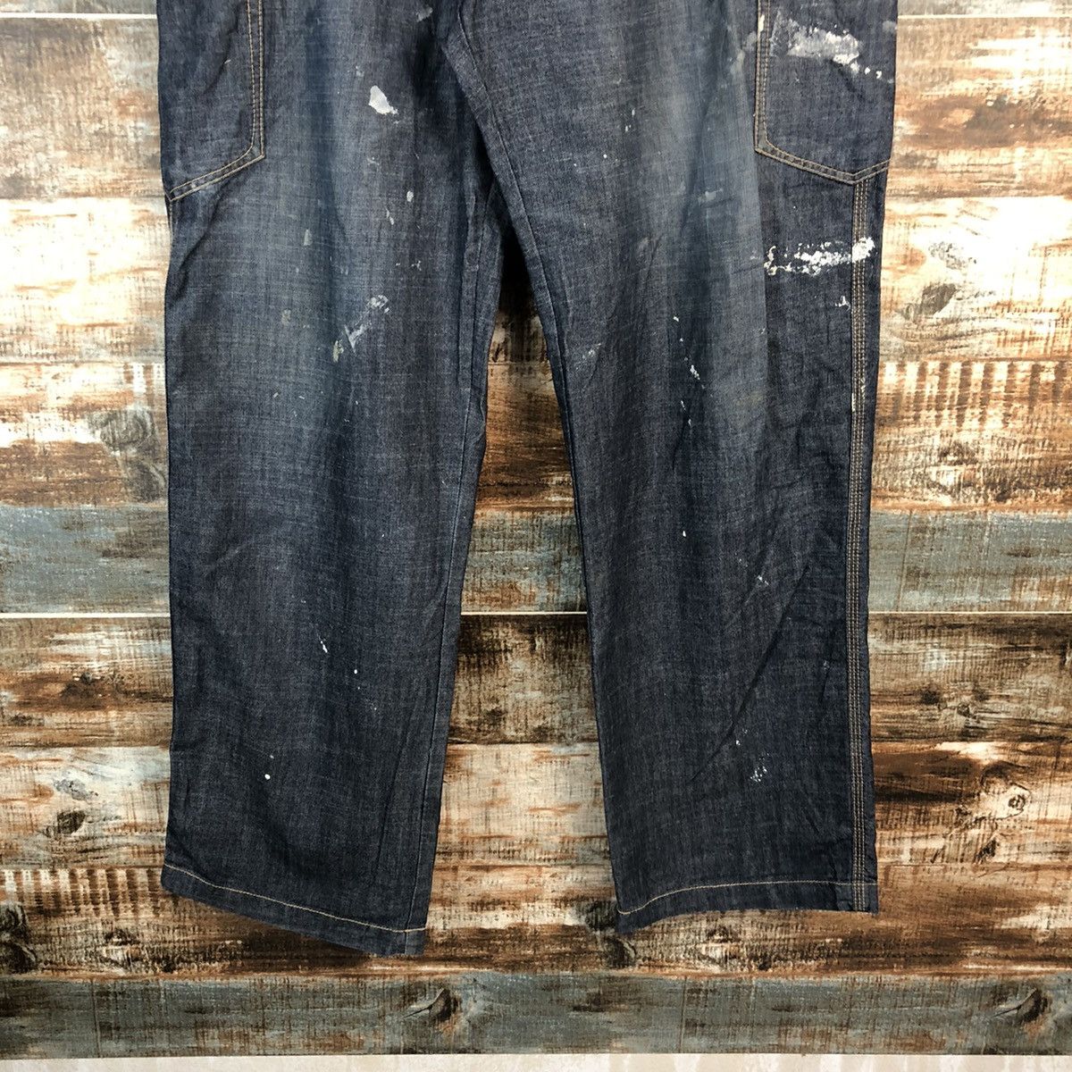 Japanese Brand DL Even River Blue Cargo Multipocket Pants #C618 Size US 34 / EU 50 - 6 Thumbnail