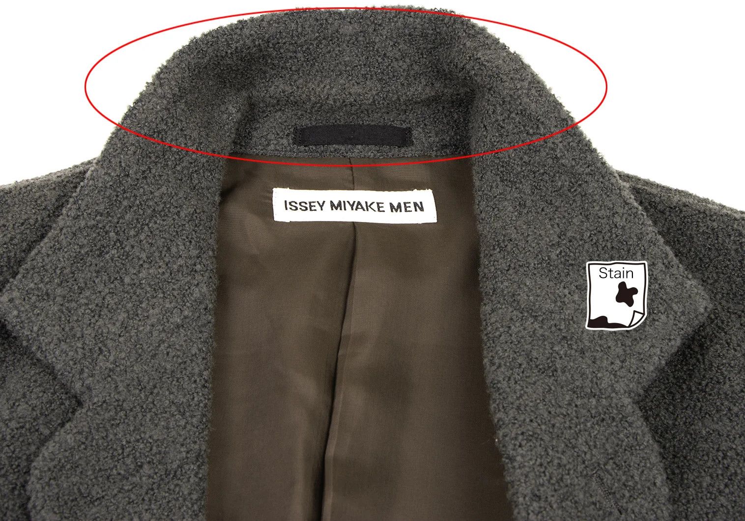 Issey Miyake Wool Blend Pile Knit Jacket in Khaki Gray, Size XL Size US XL / EU 56 / 4 - 4 Thumbnail