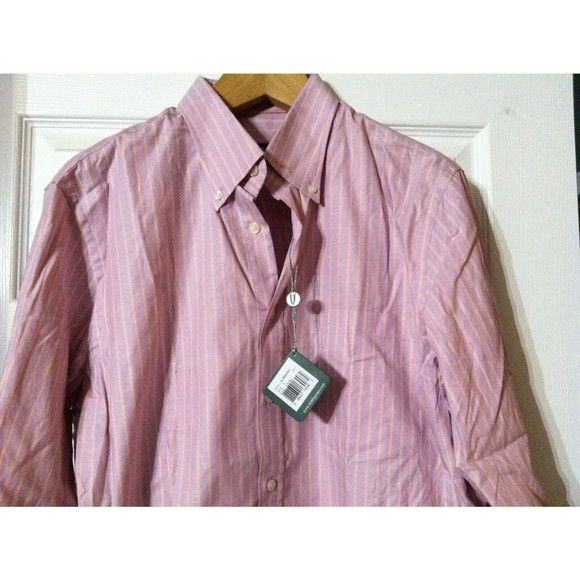 Bobby Jones BOBBY JONES MENS NEW LILAC 100%COTTON CASUAL SHIRT SIZE:L Size US L / EU 52-54 / 3 - 2 Thumbnail
