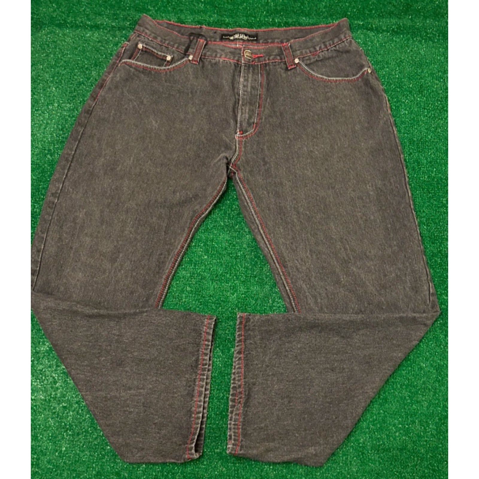 Vintage VINTAGE Urban Label Jeans Baggy Hip Hop Grunge Skater Y2K VTG Mens 36 Dark Wide-Leg 28 Inseam Denim Jeans Mens Size US 36 / EU 52 - 3 Thumbnail