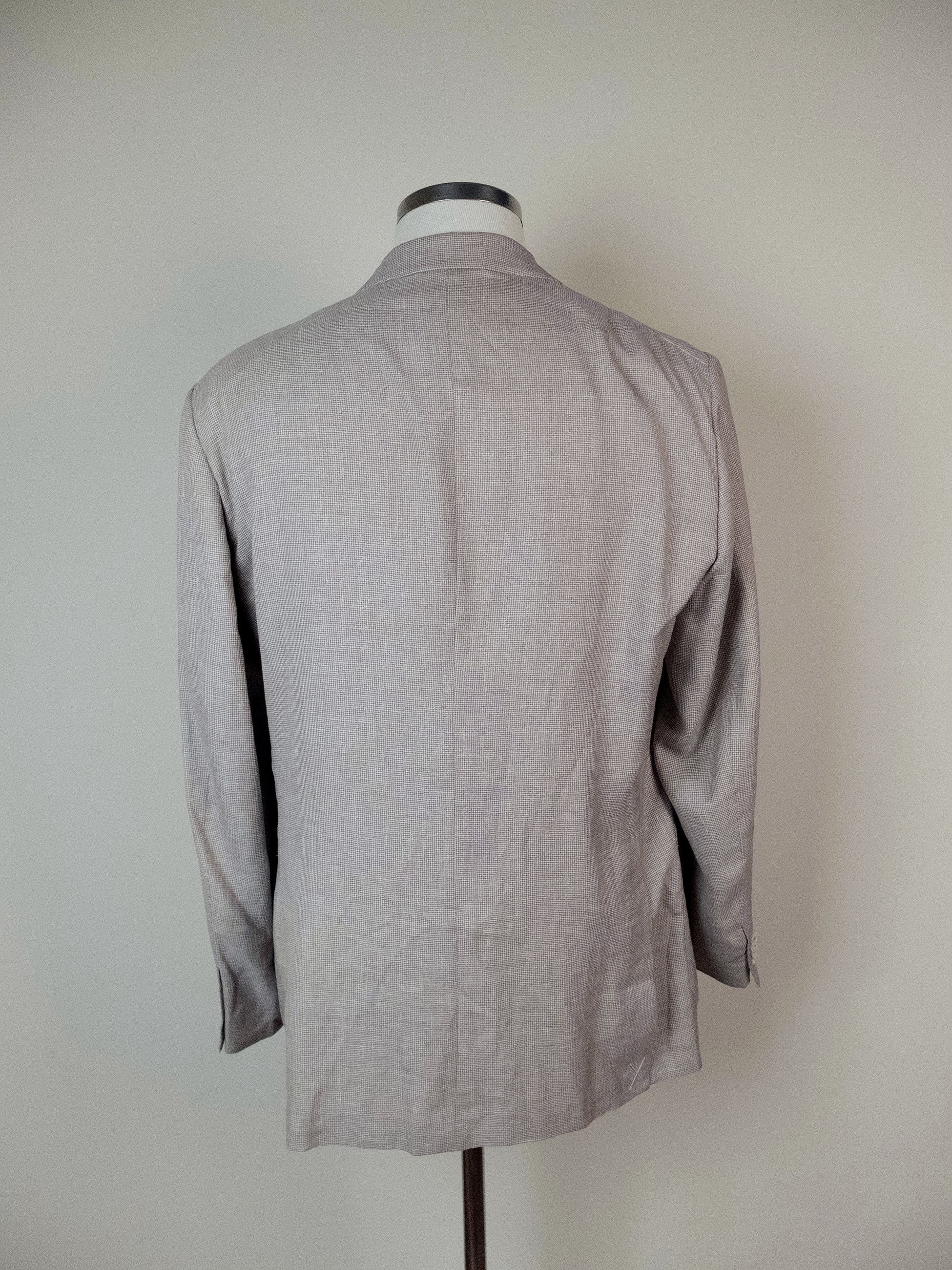 Ermenegildo Zegna ERMENEGILDO ZEGNA beige linen wool silk sportcoat jacket Size 46R - 3 Thumbnail