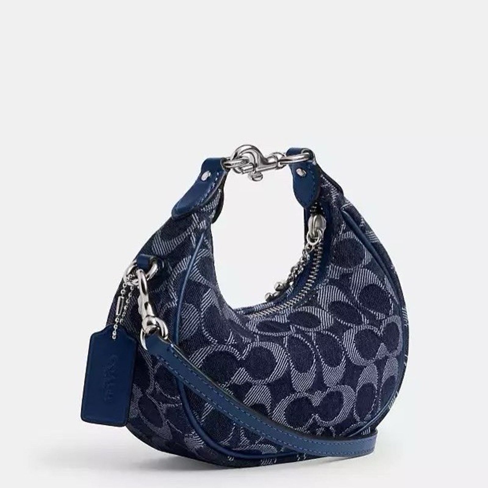 Coach NWT Coach Jonie Bag Signature Denim Blue Crossbody CAO04 Size ONE SIZE - 6 Thumbnail