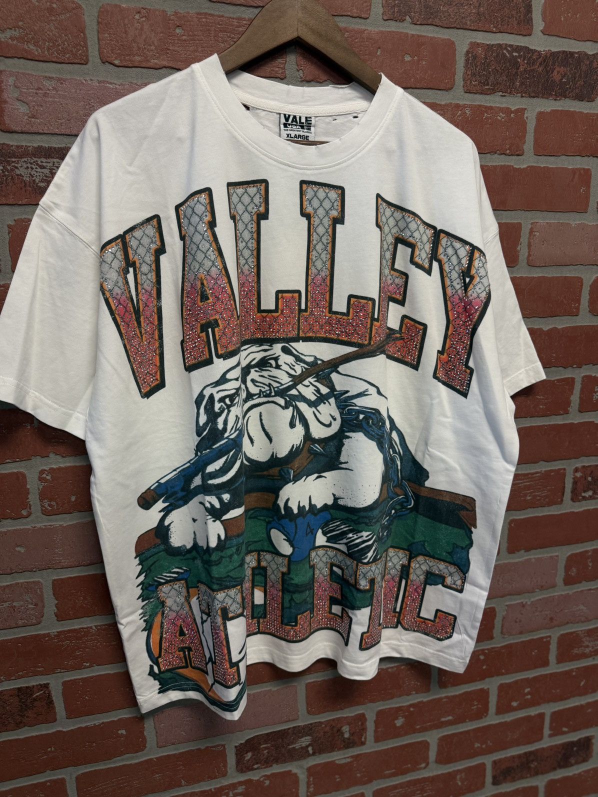Vale Valley Vale Tee White Crystal Stones Size XL (NEW) Size US XL / EU 56 / 4 - 2 Thumbnail