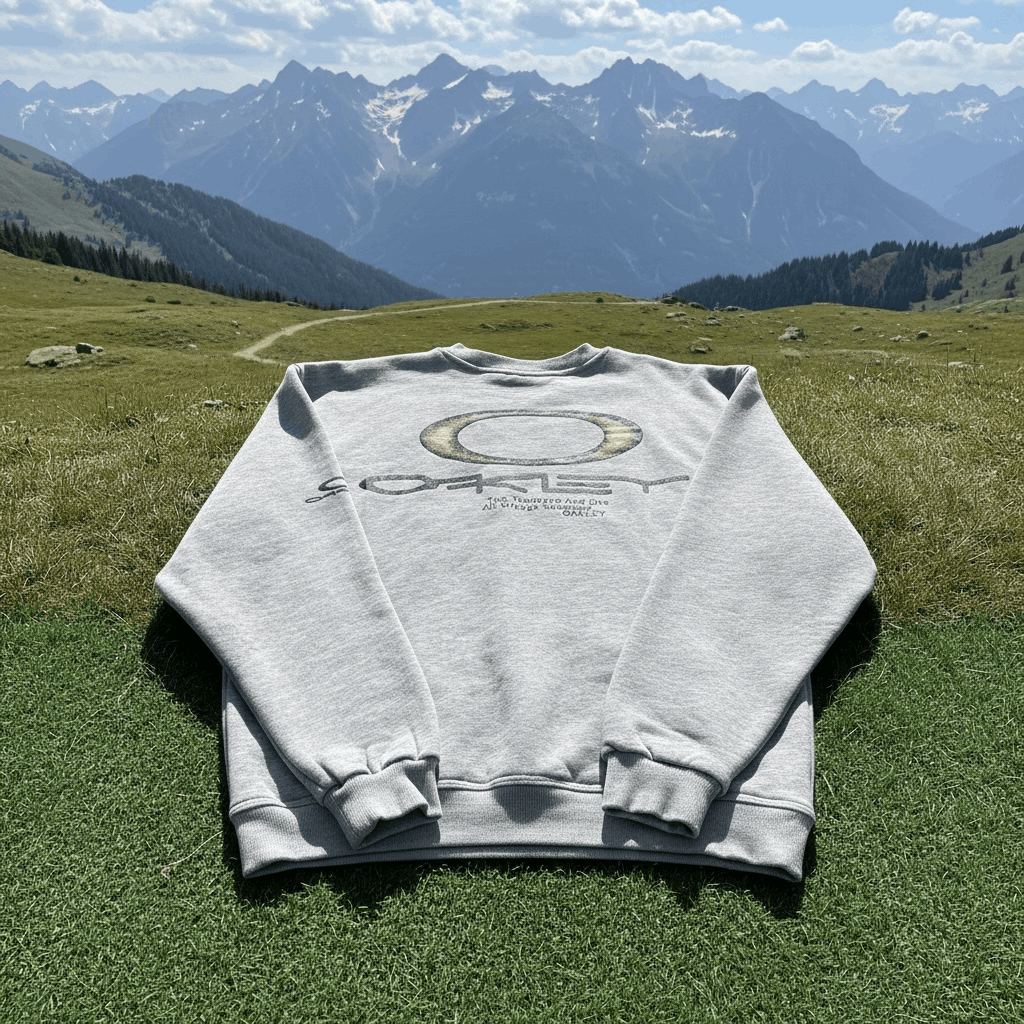 Oakley NWT Oakley Men's Medium Grey Crewneck Sweatshirt Large Back Size US M / EU 48-50 / 2 - 14 Thumbnail
