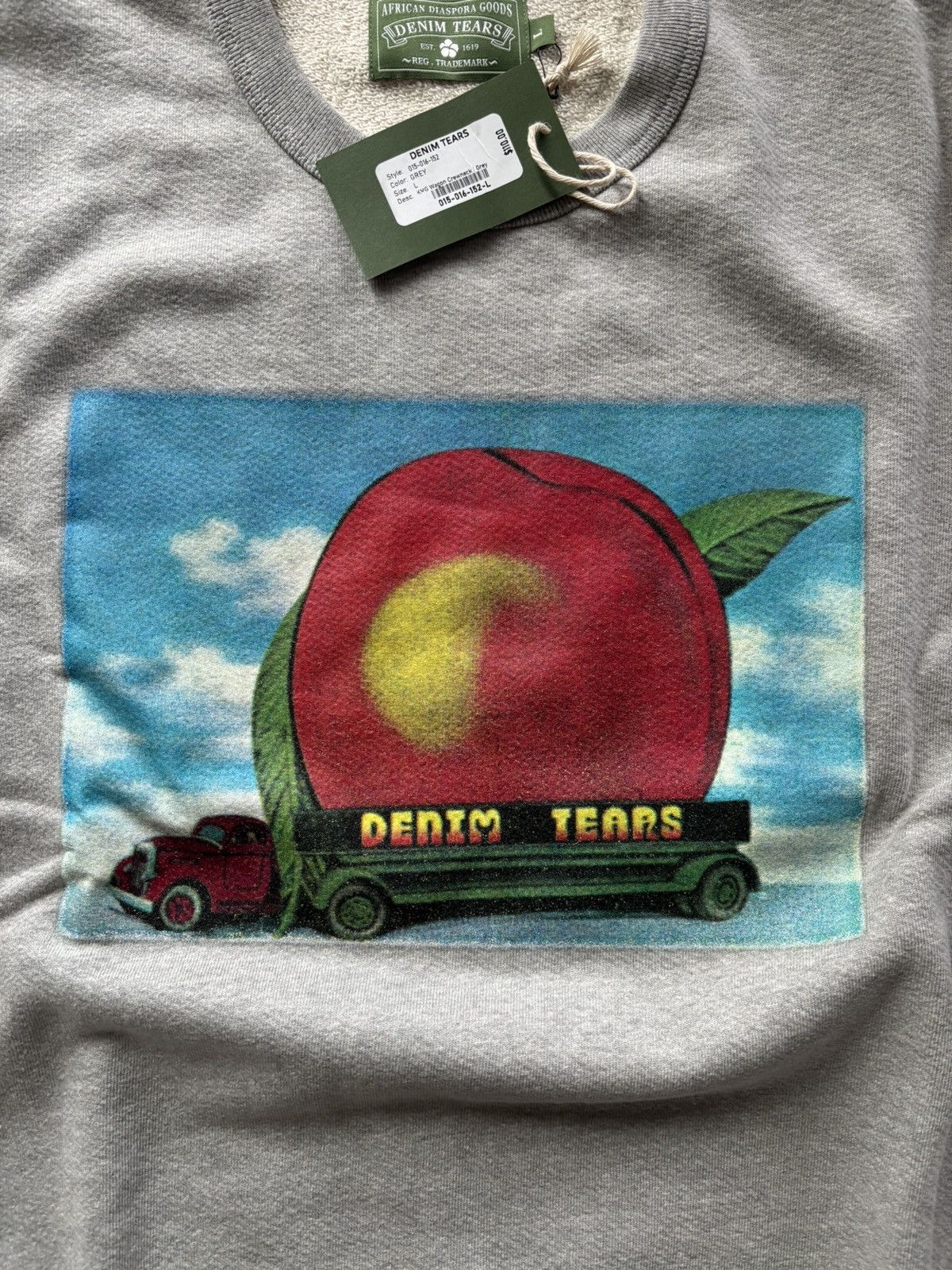 DENIM TEARS Stussy x Denim Tears Giant Fruit Crewneck Size US L / EU 52-54 / 3 - 5 Thumbnail