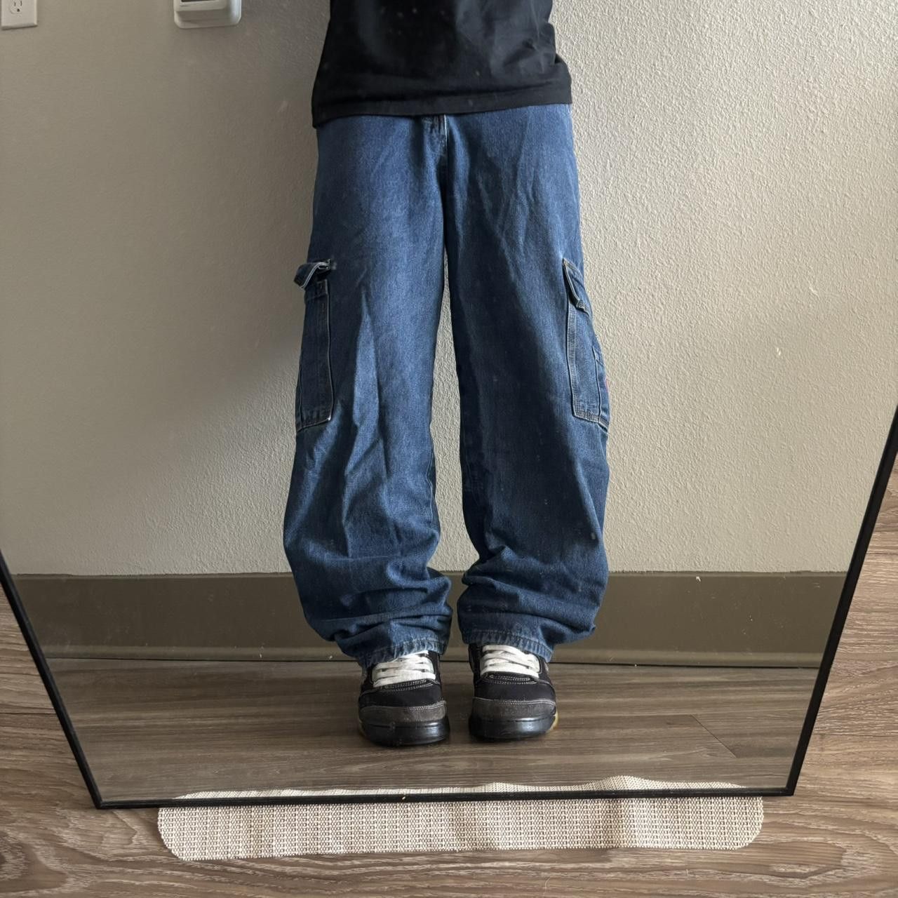 Japanese Brand Crazy Vintage Y2K/2000s Baggy Skater Style Streetwear Cargo Denim Jeans! 26x30 Size US 26 / EU 42 - 1 Thumbnail