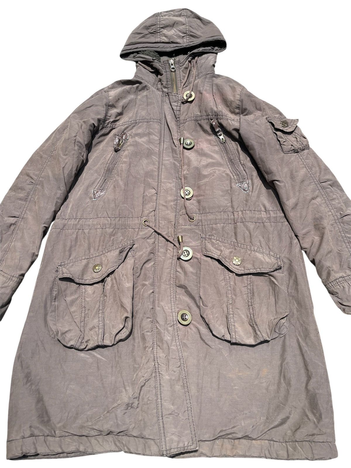 Vintage 🔥Accept Binding Offer🔥SunFaded Air Force Parka Jacket Button Size US S / EU 44-46 / 1 - 3 Thumbnail