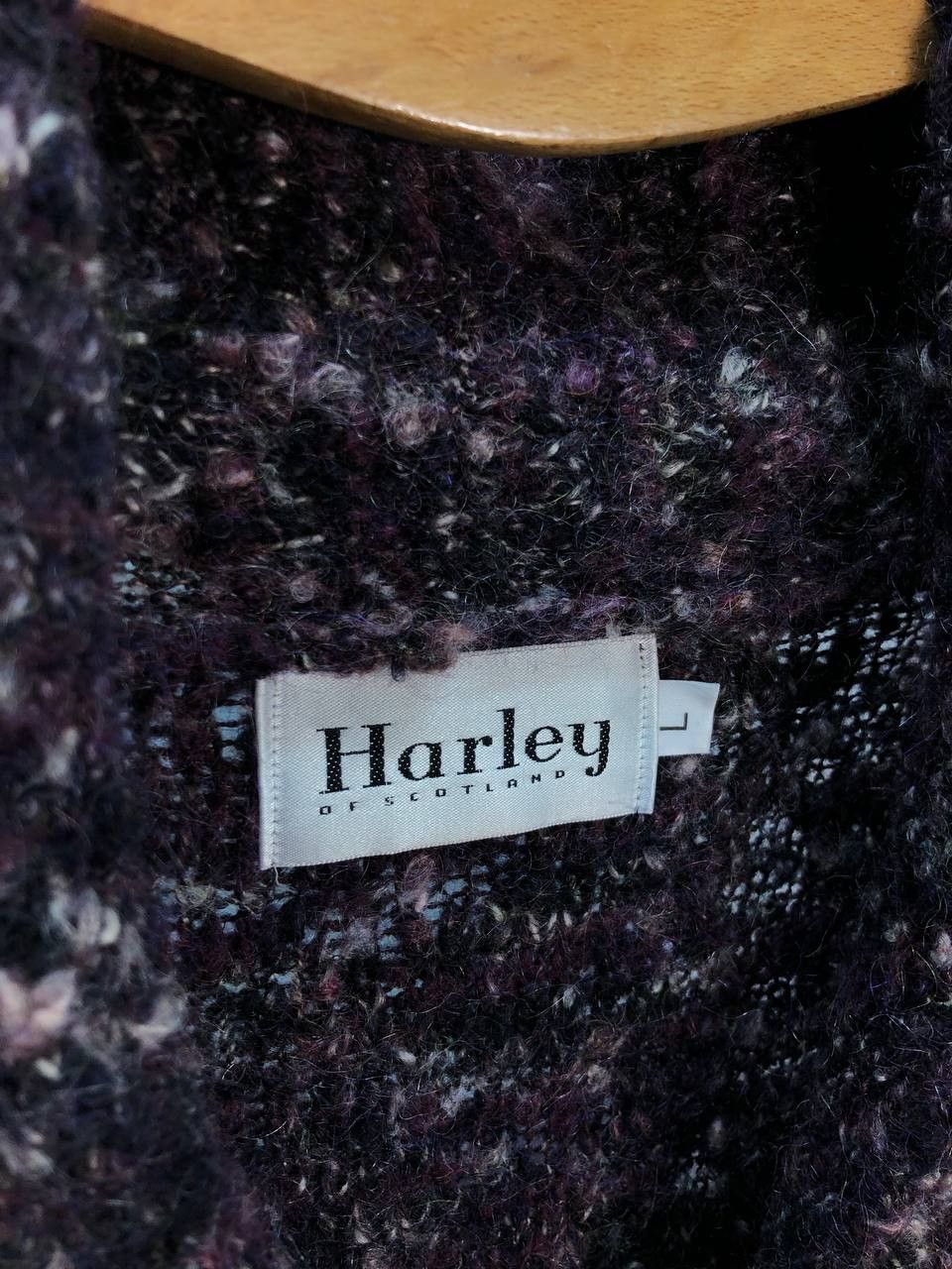 Harley of Scotland Harley of Scotland womens wool cardigan sweater Large Size L / US 10 / IT 46 - 3 Thumbnail