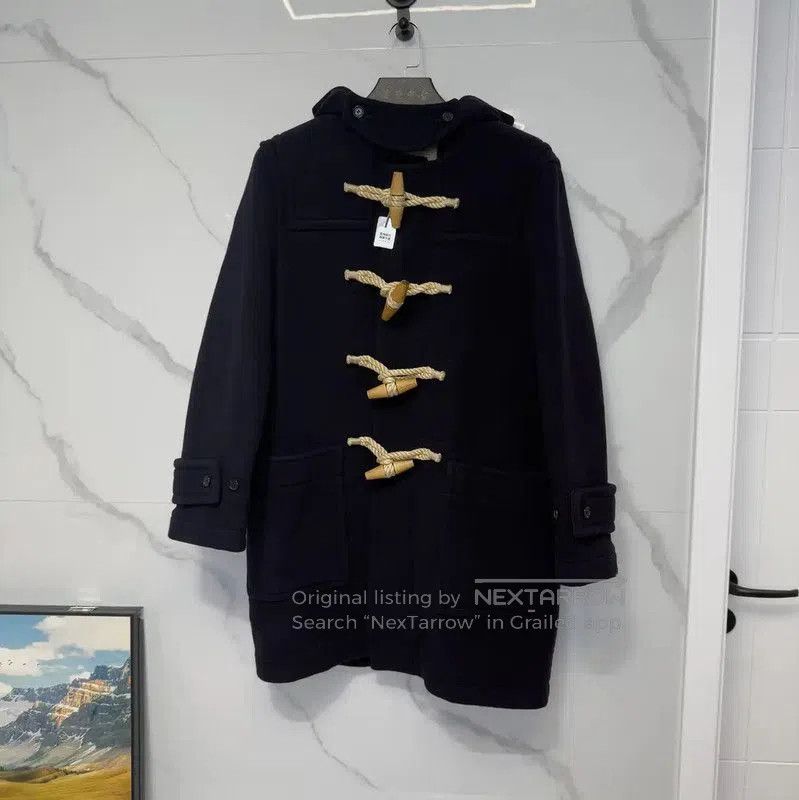 Burberry Burberry Winter Navy Wool Blend Long Coat. Size US M / EU 48-50 / 2 - 1 Thumbnail