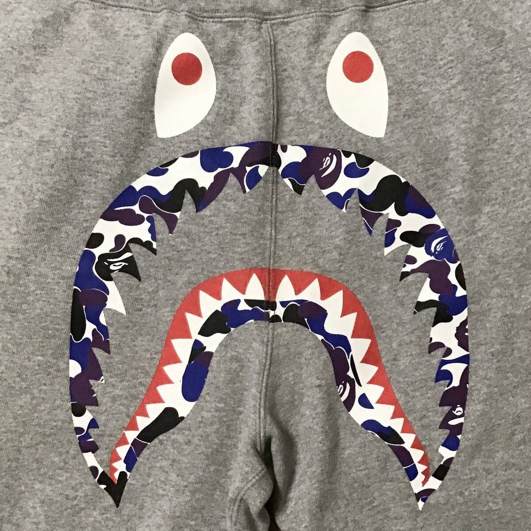 Bape 🔥Hong Kong limited🔥 BAPE CAMO Shark Sweat Shorts APE ★size M Size US 32 / EU 48 - 3 Thumbnail