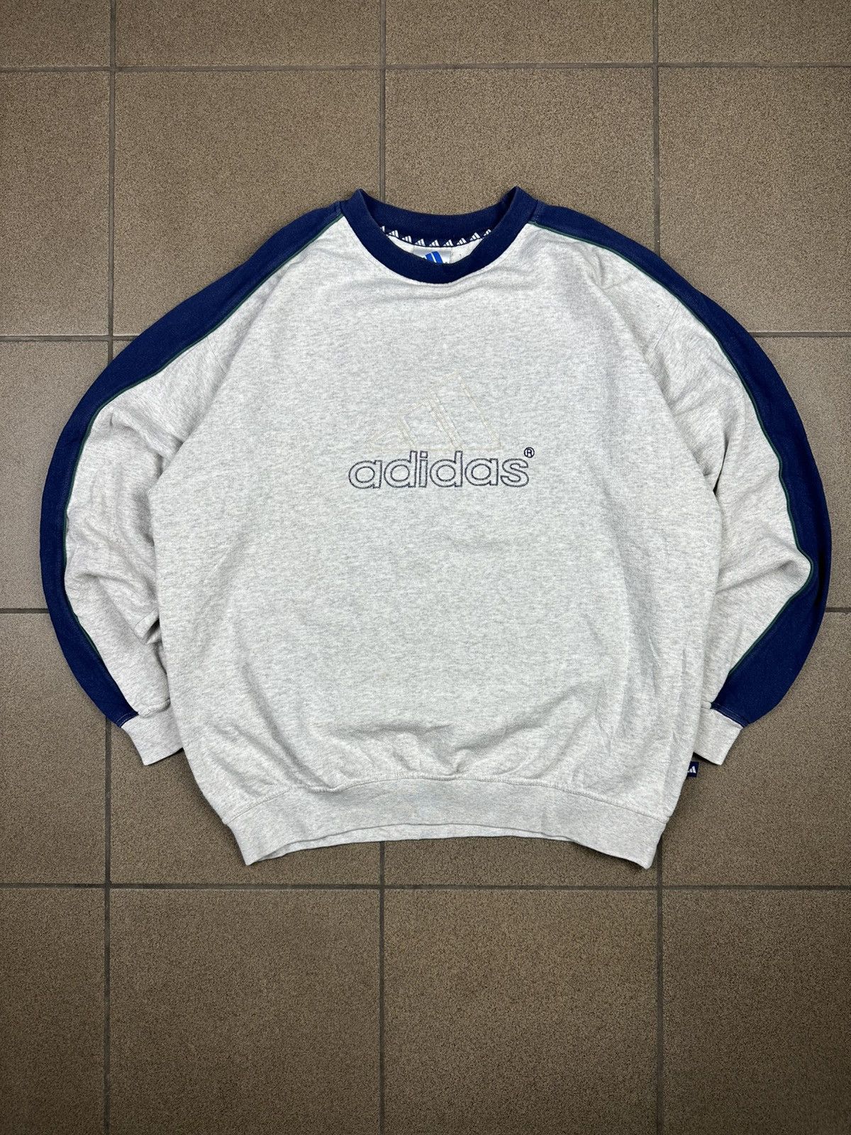 Adidas × Vintage Vintage 90s Adidas crewneck Size US L / EU 52-54 / 3 - 1 Thumbnail