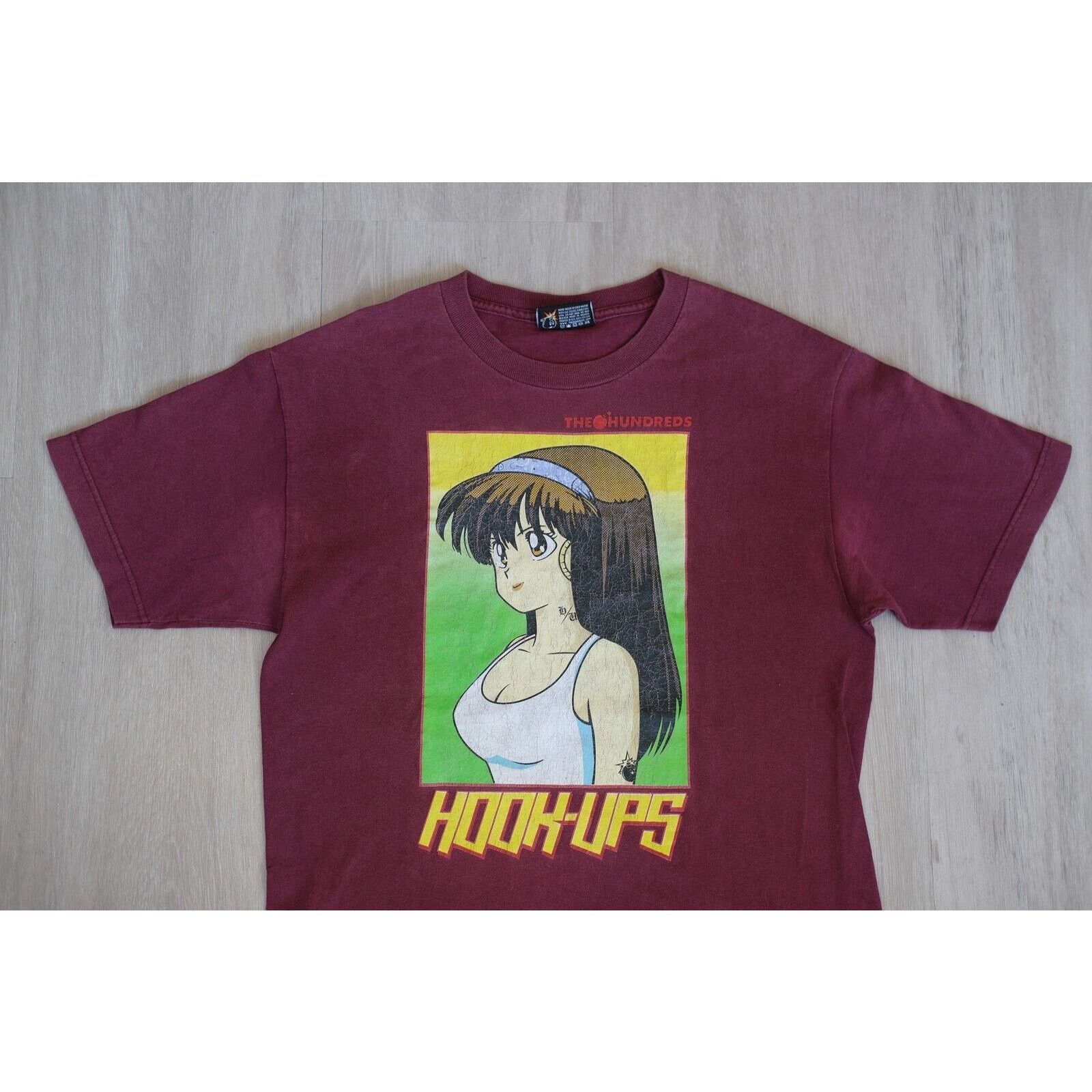 The Hundreds Vintage 2000s The Hundreds Hook-Ups Tee Unisex Medium Red Size US M / EU 48-50 / 2 - 1 Thumbnail