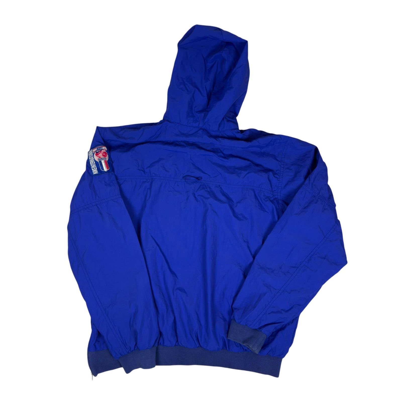 Nike Vintage 90s Nike International Men's Blue Quarter Zip Jacket Size US L / EU 52-54 / 3 - 8 Thumbnail