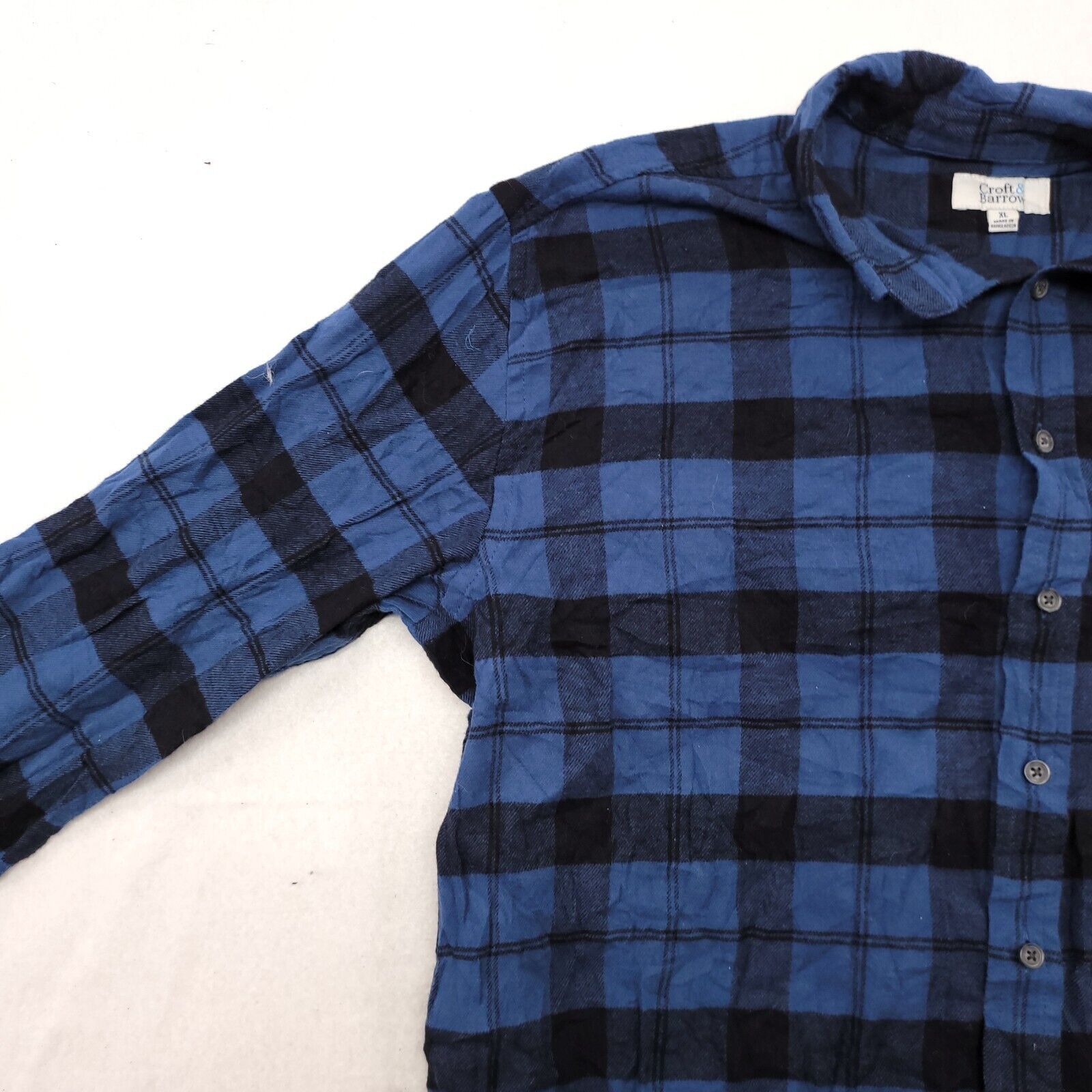 Croft & Barrow Croft & Barrow Buffalo Check Flannel Shirt Mens Size XL Blue Size US XL / EU 56 / 4 - 4 Thumbnail
