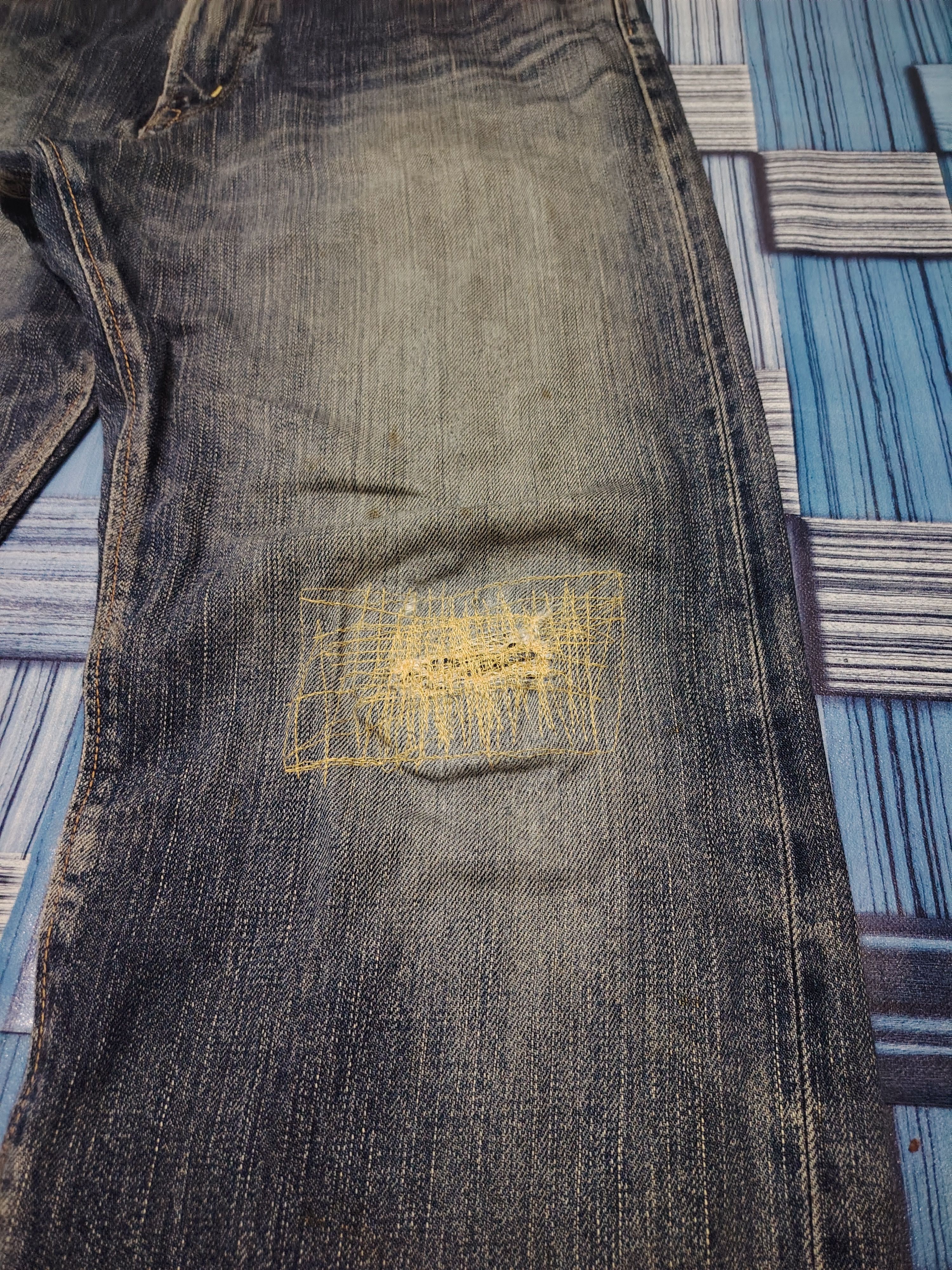 Kapital Edwin 505z Selvedge Jeans Distressed Flare Jeans Size US 33 - 5 Thumbnail