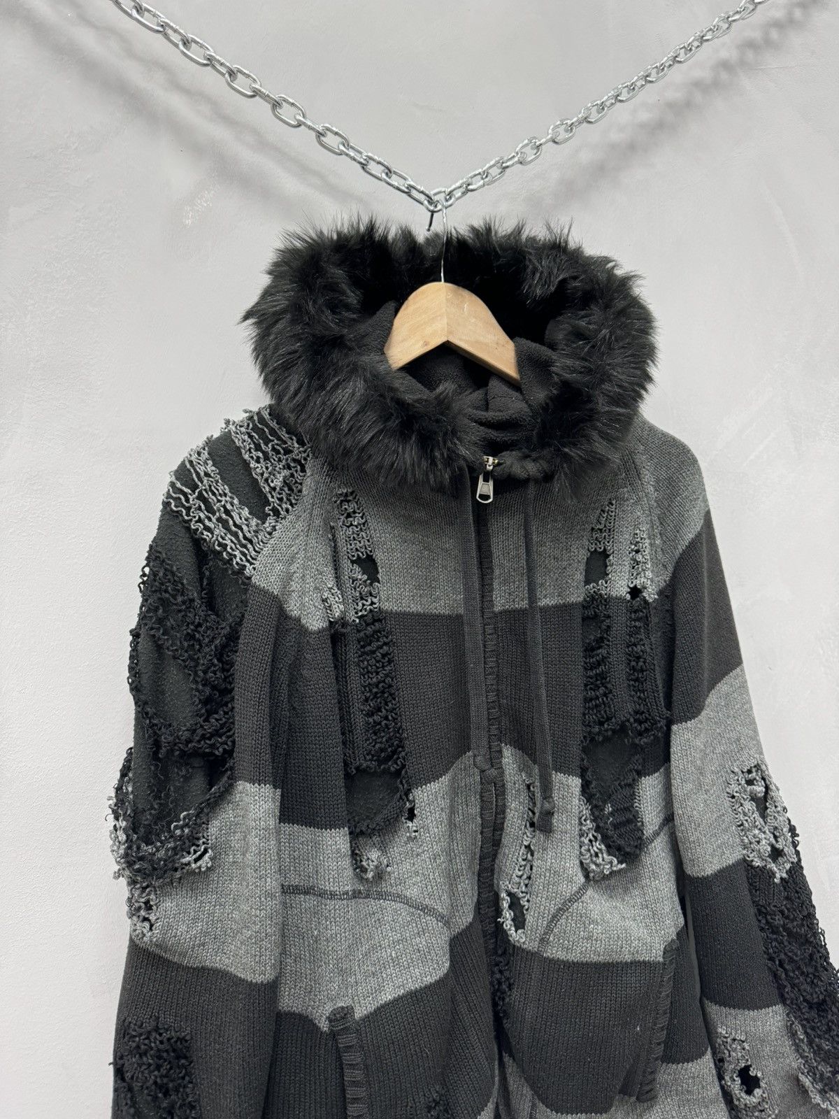 Hysteric Glamour Le Grande Bleu L.G.B. Vintage SALE Twisted Heart America Zip Faux Fur Hoodie LGB style Grailed