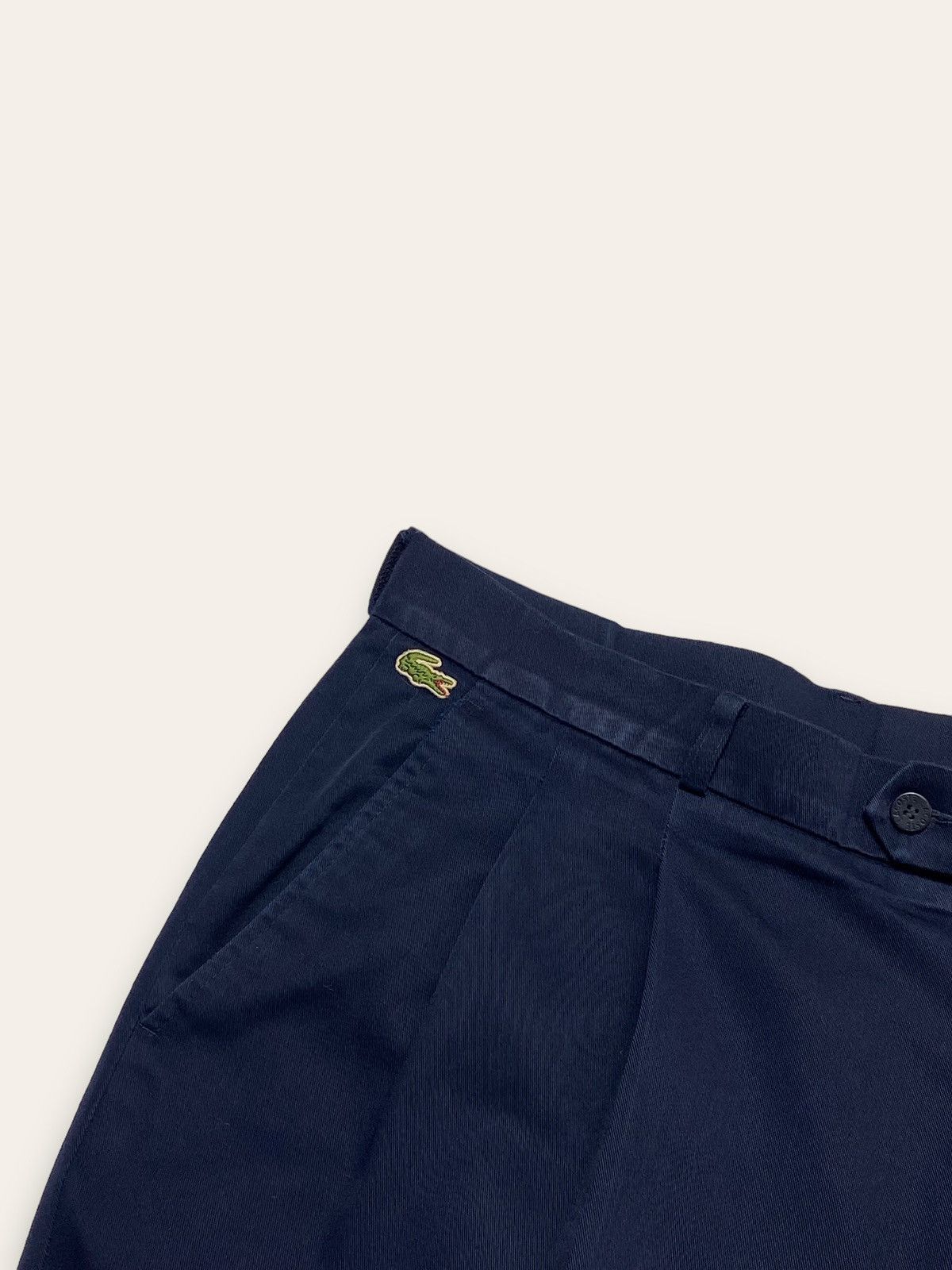Lacoste 90s Vintage LACOSTE CHEMISE Navy Faded Baggy Pants Size US 38 / EU 54 - 5 Thumbnail