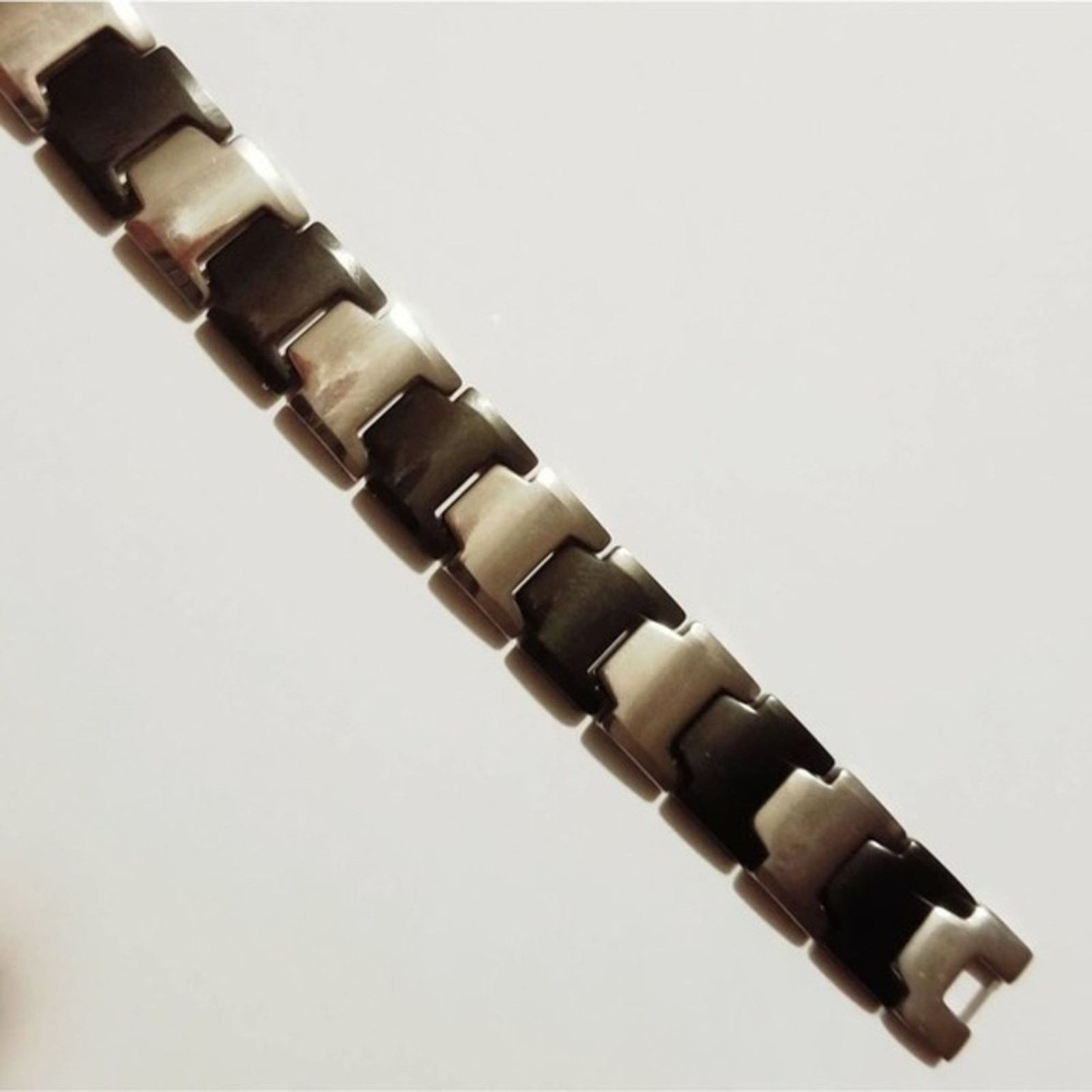 Other New Tungsten carbide sivler and black bracelet 8"‎ Size ONE SIZE - 6 Thumbnail